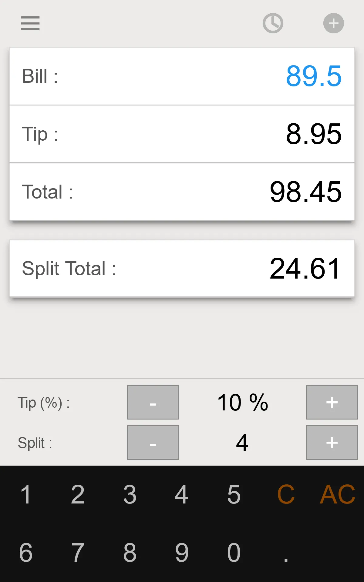 Tip Calculator - Split Bill | Indus Appstore | Screenshot