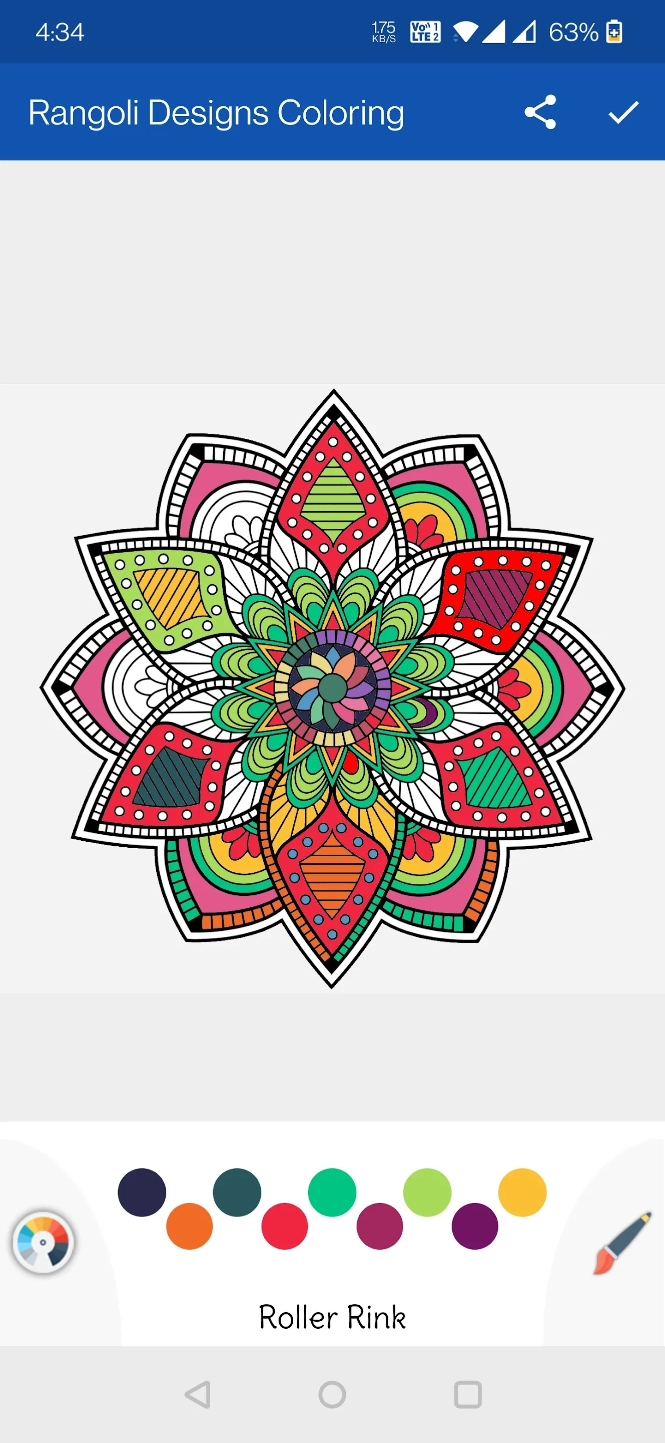 Rangoli Designs and Coloring | Indus Appstore | Screenshot