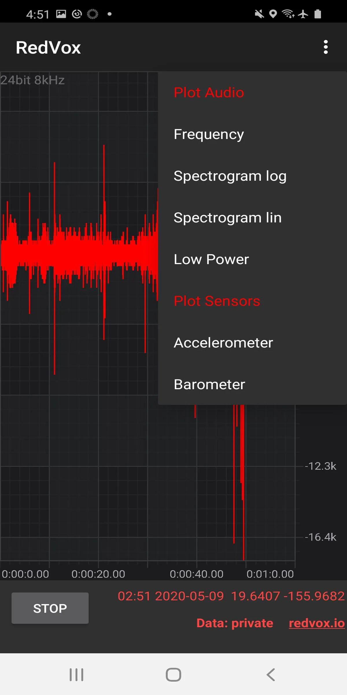 Infrasound Recorder | Indus Appstore | Screenshot