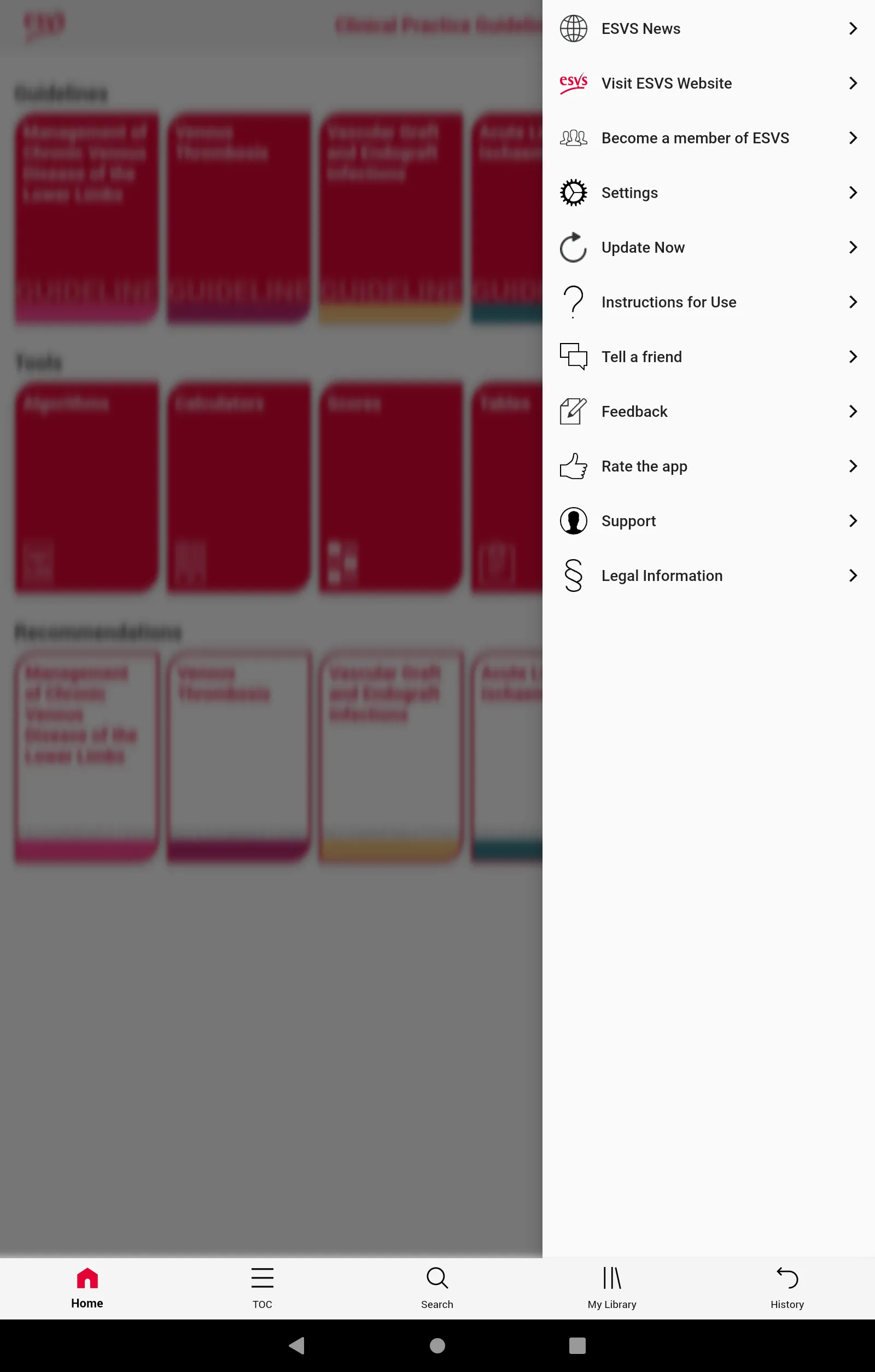 ESVS Clinical Guidelines | Indus Appstore | Screenshot