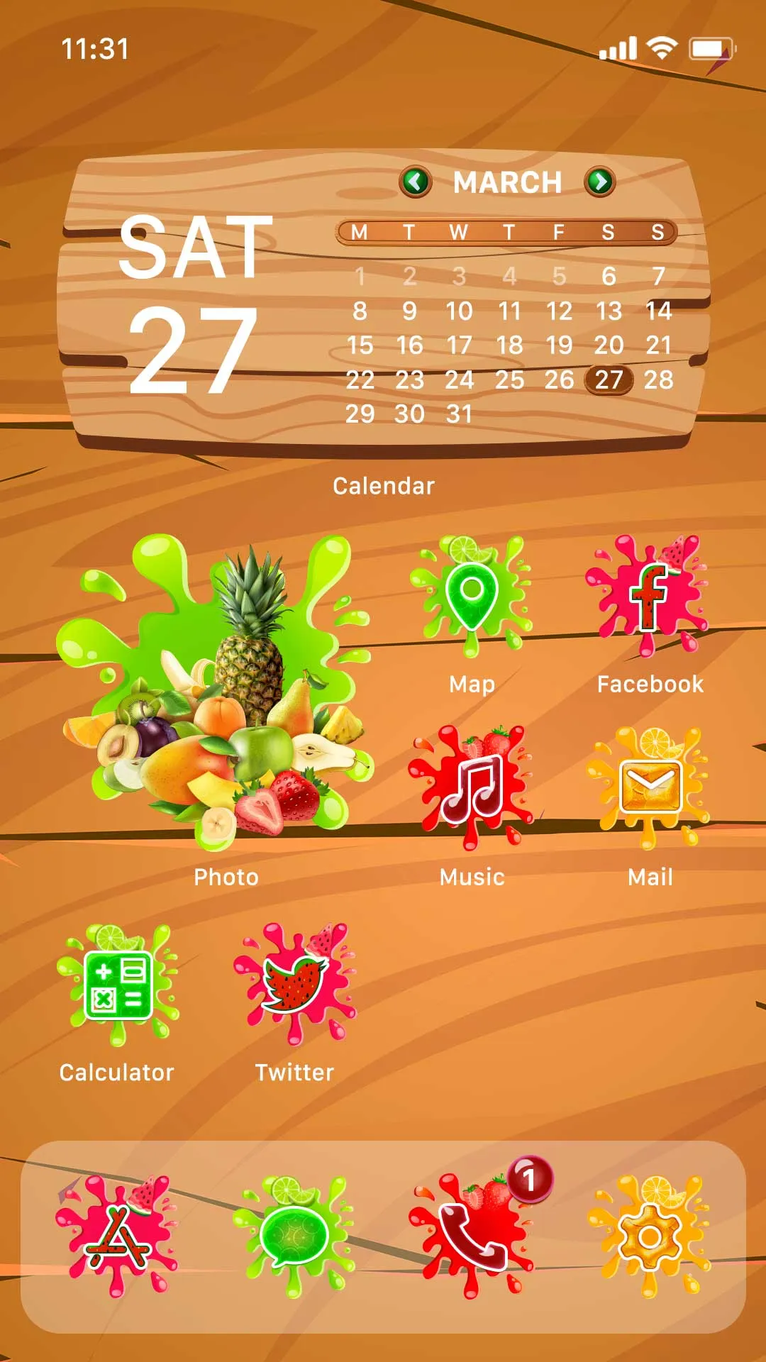 Wow Fruit Theme - Icon Pack | Indus Appstore | Screenshot