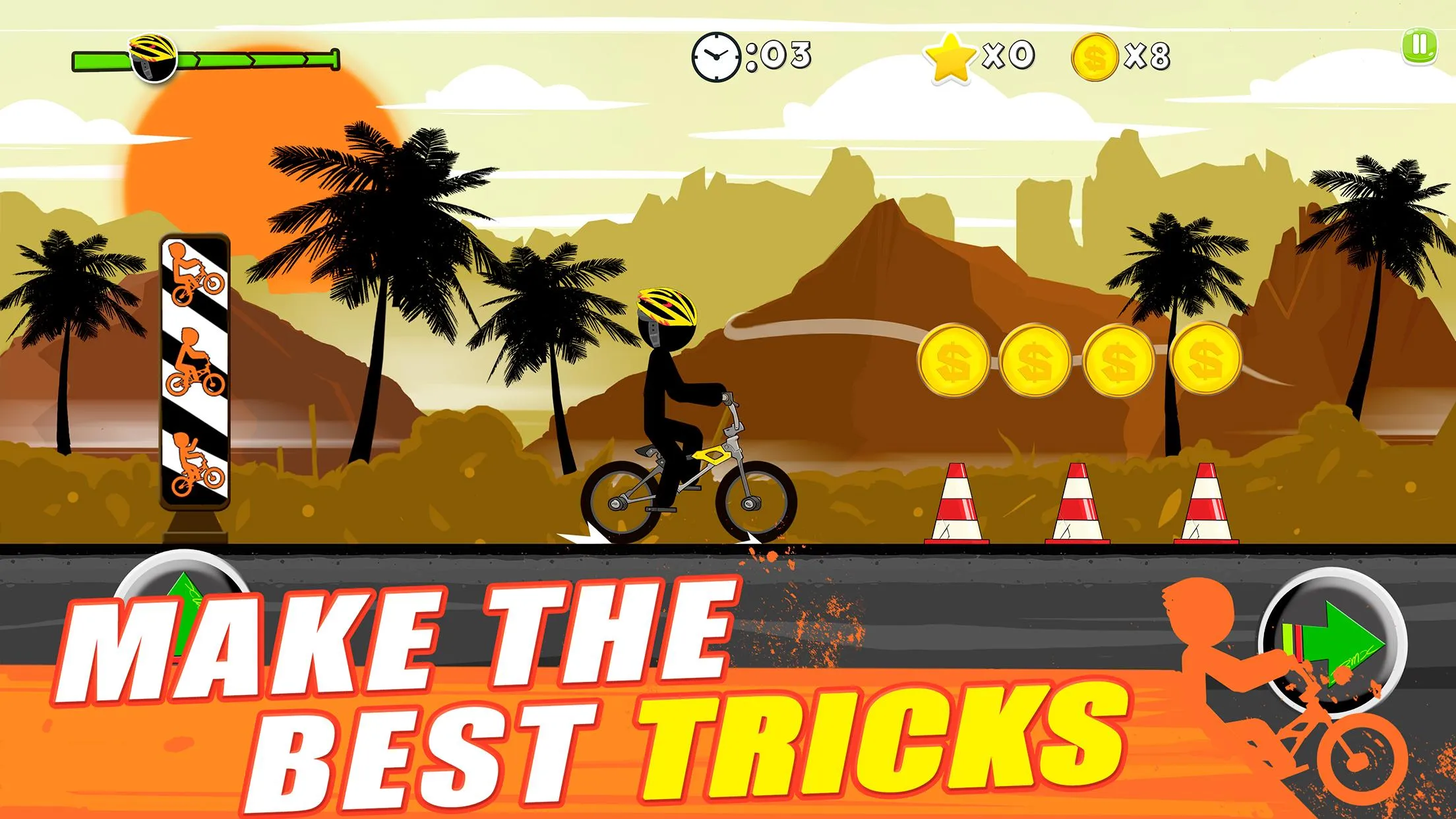 Stickman Bike : Pro Ride | Indus Appstore | Screenshot