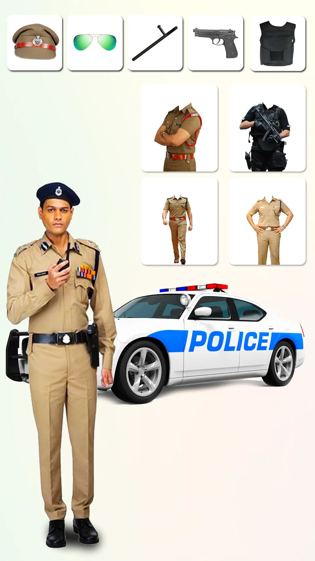 Men Police Suit Photo Editor | Indus Appstore | Screenshot