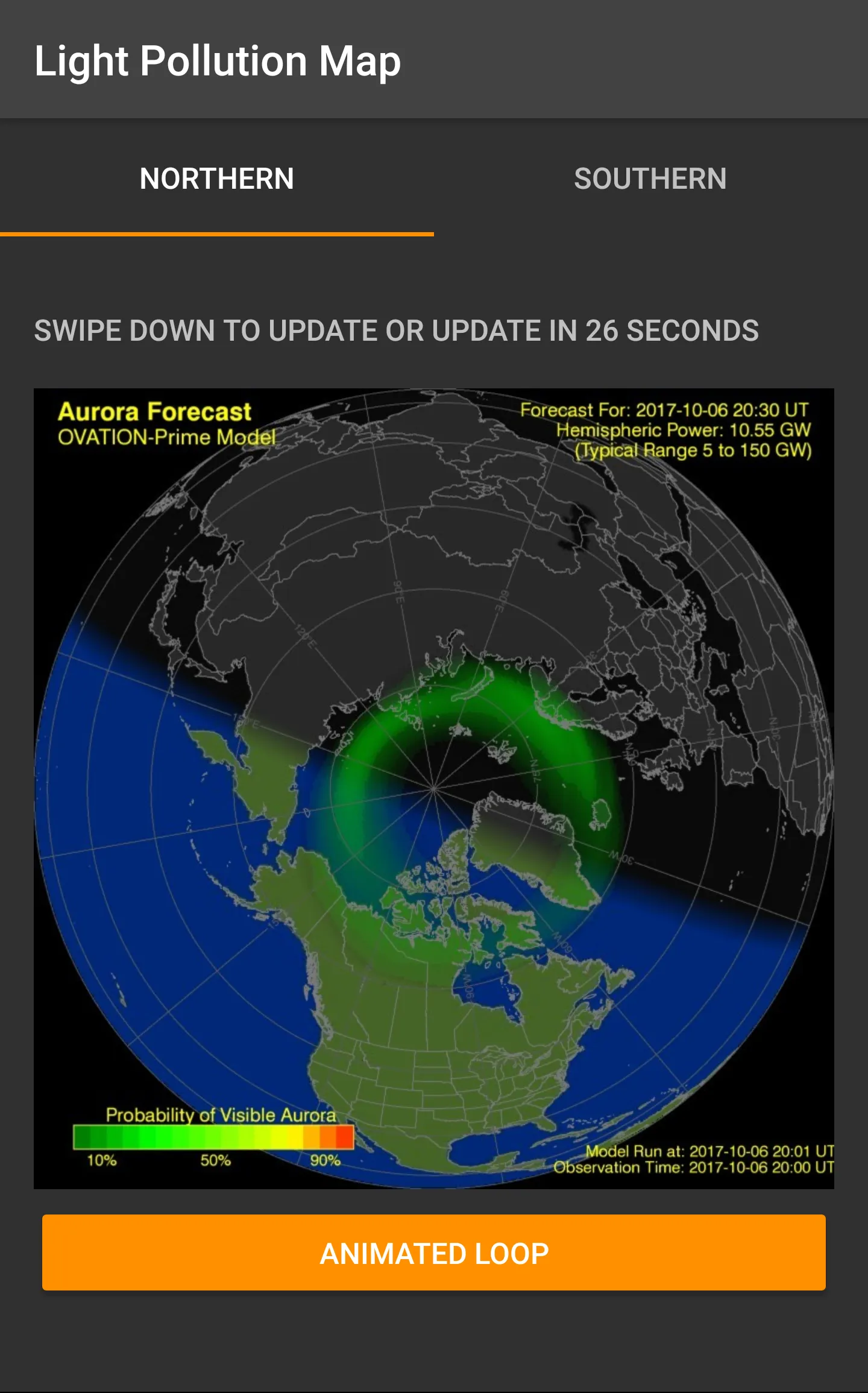 Light Pollution Map - Dark Sky | Indus Appstore | Screenshot