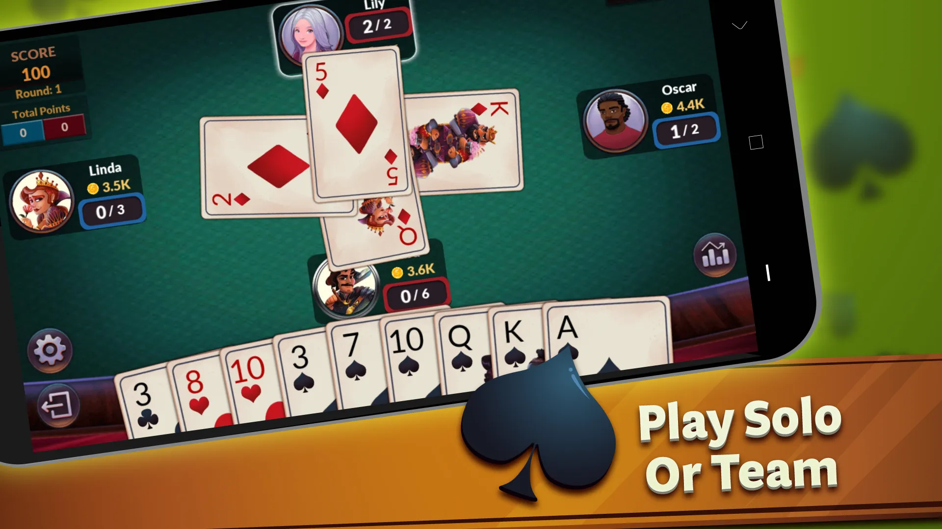 Spades - Offline Card Games | Indus Appstore | Screenshot