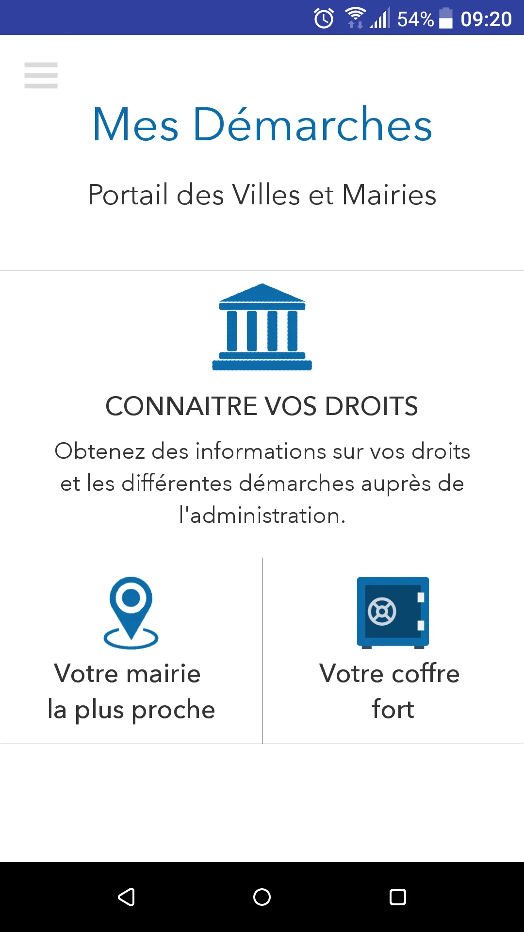 Mes démarches - Vos droits | Indus Appstore | Screenshot