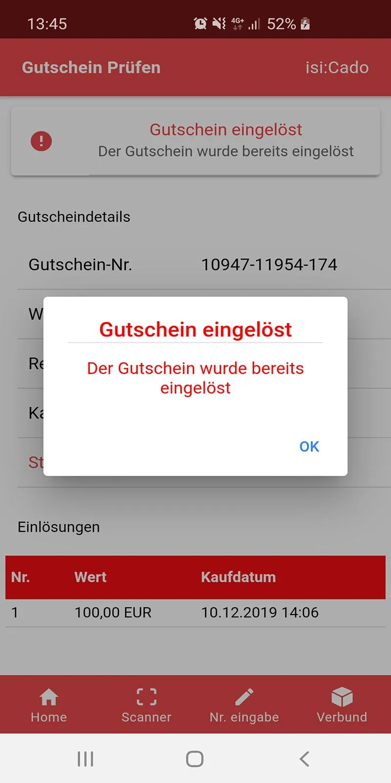 isiCado - Die Gutschein App | Indus Appstore | Screenshot