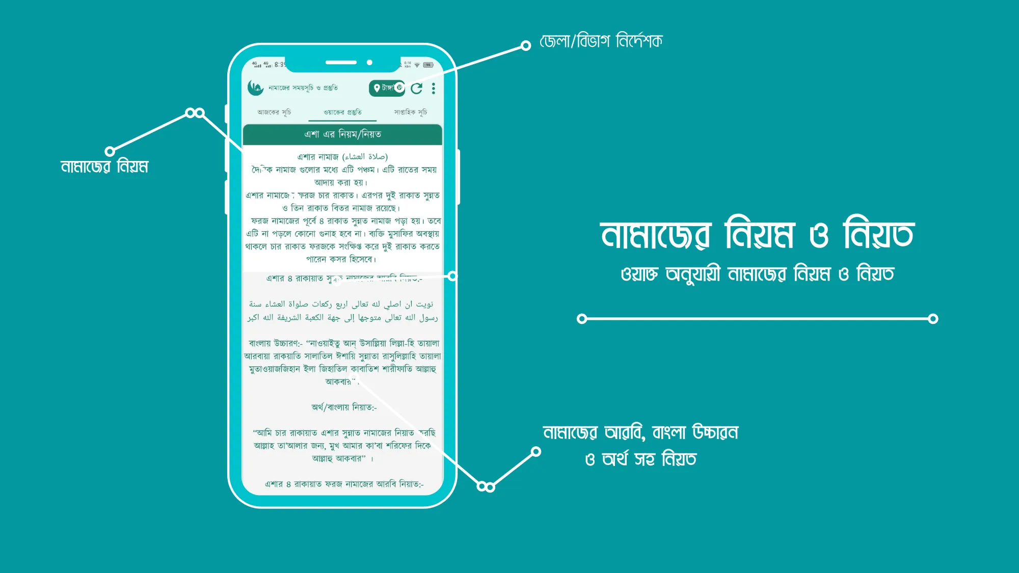 নামাজের সময়সূচি ও প্রস্তুতি | Indus Appstore | Screenshot