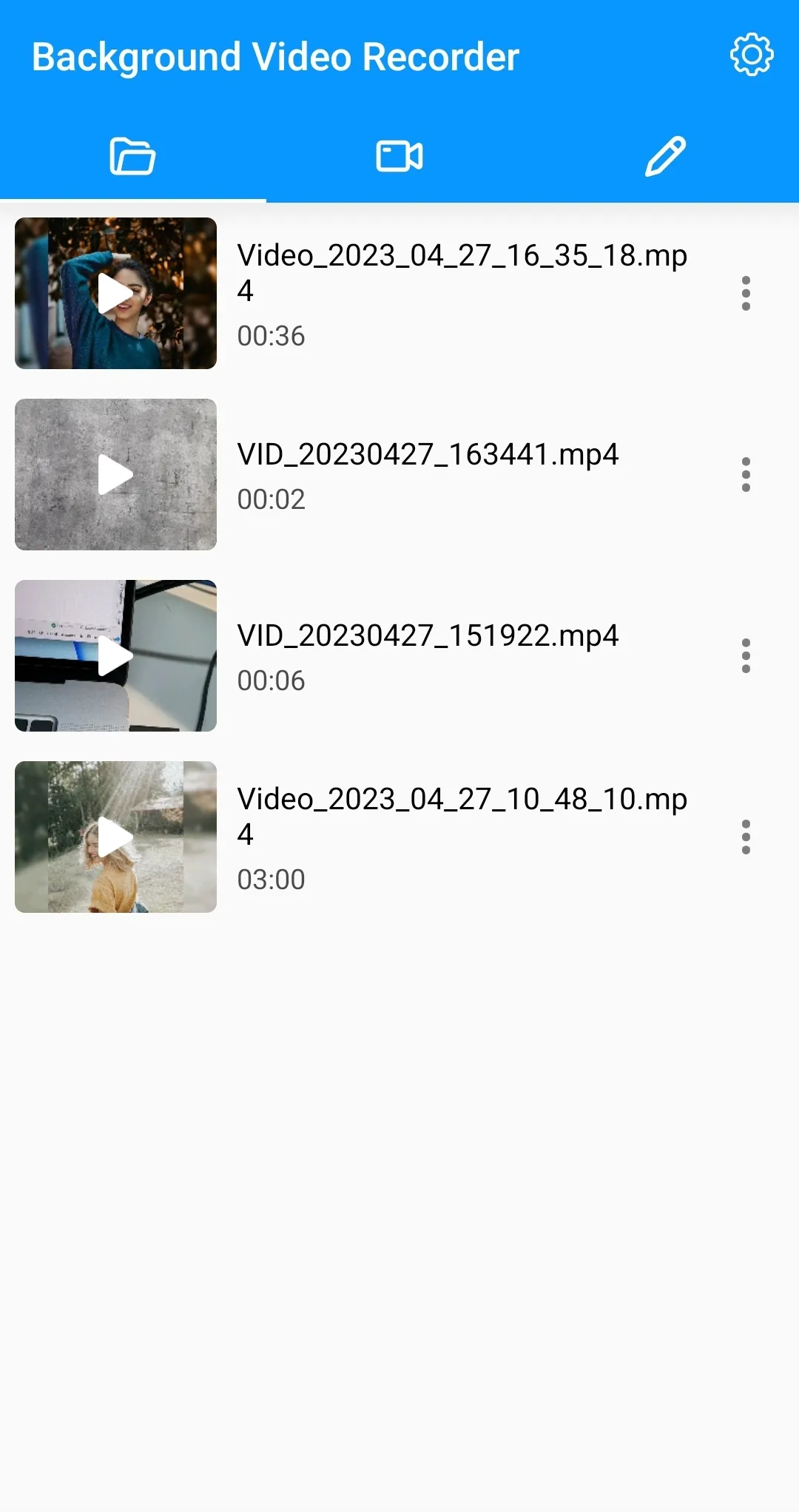 Background Video Recorder | Indus Appstore | Screenshot