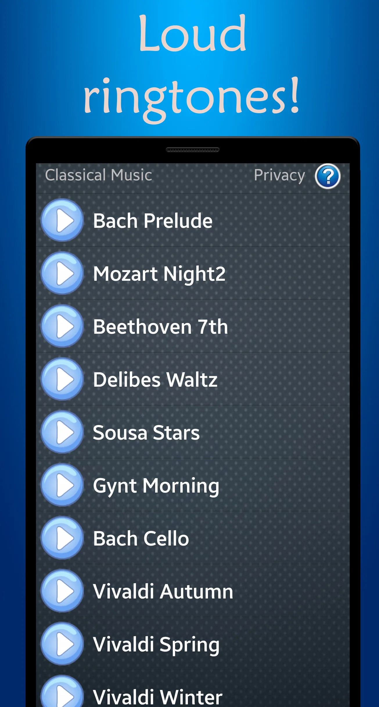 Classical Music Ringtones | Indus Appstore | Screenshot