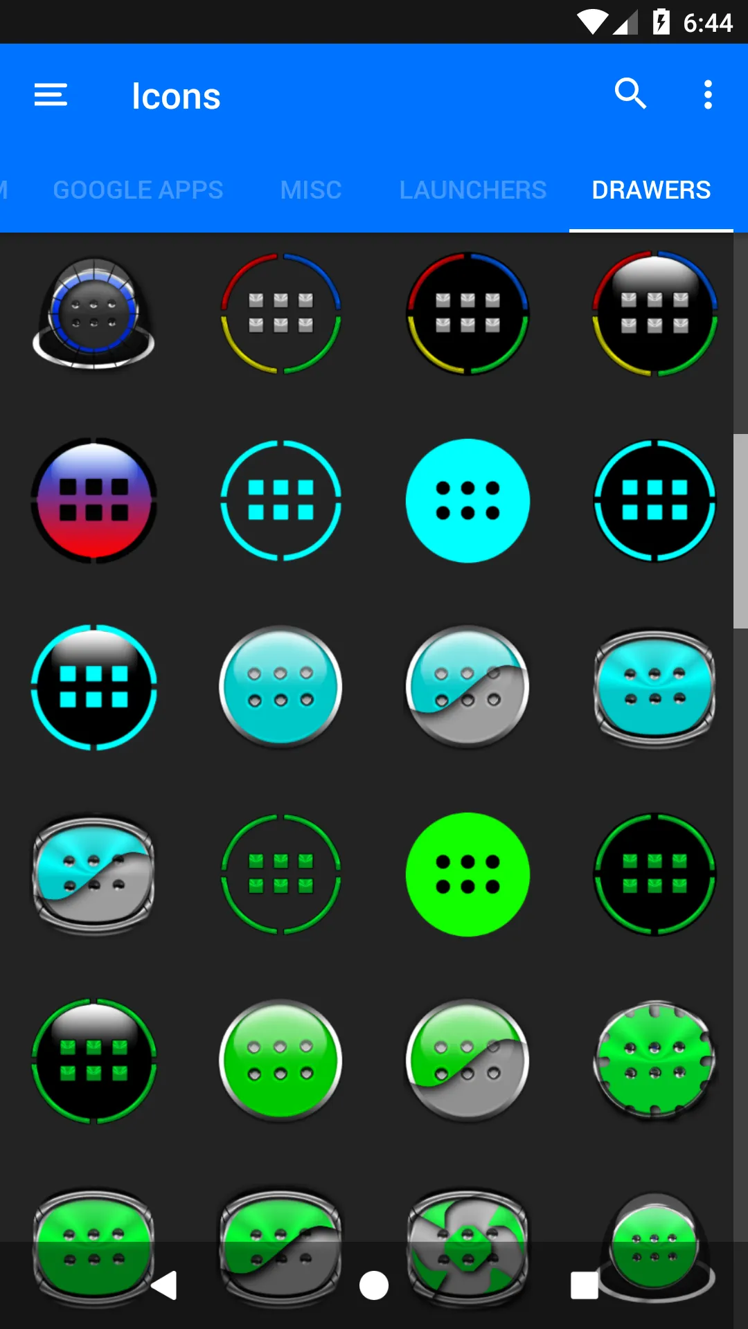 Oreo Teal Icon Pack | Indus Appstore | Screenshot