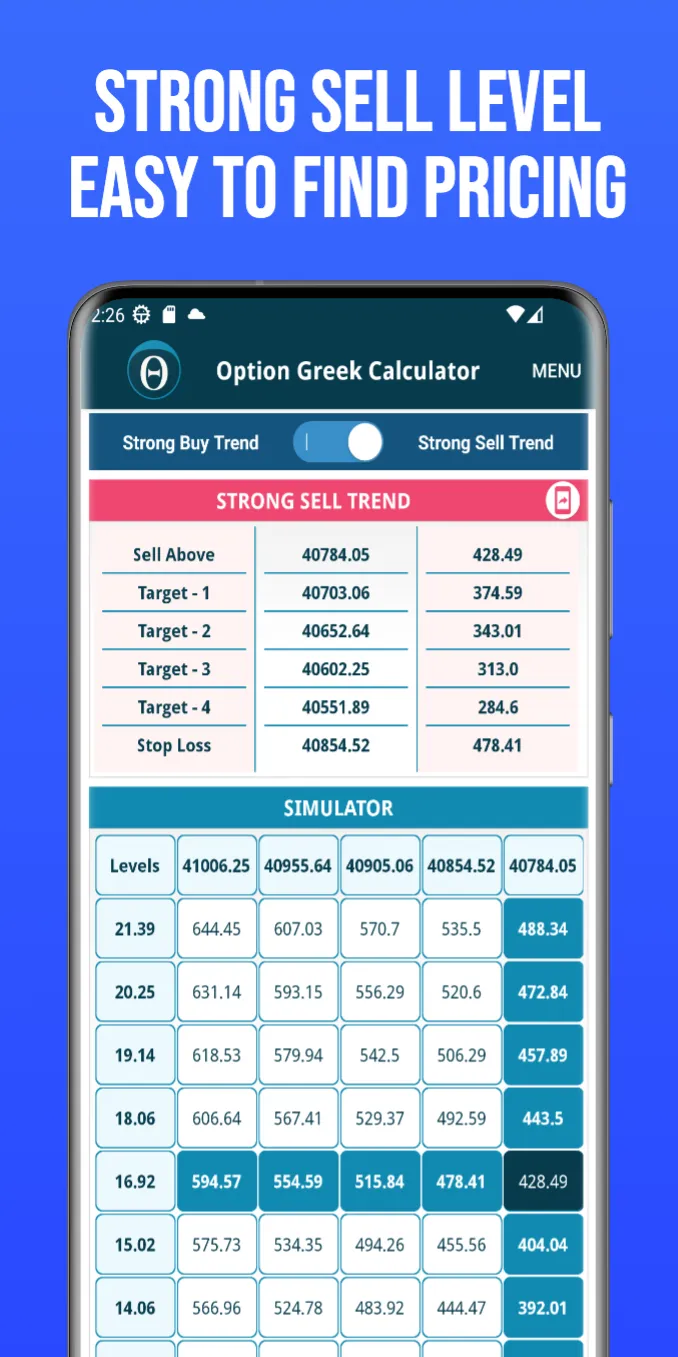 NSE Options Greek Calculator | Indus Appstore | Screenshot