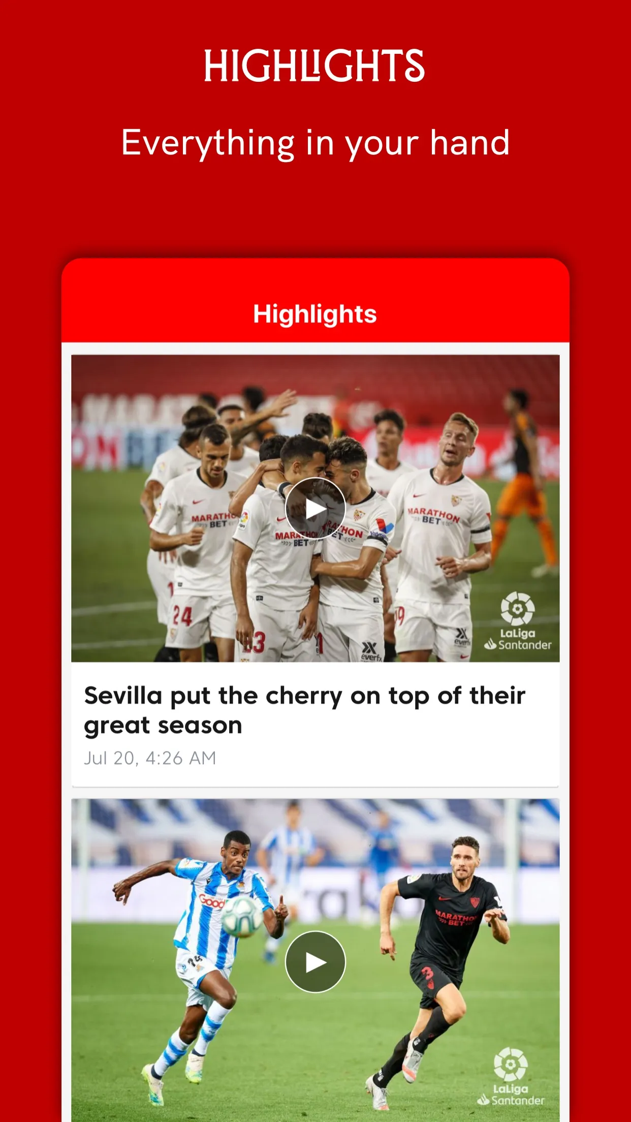 Sevilla FC - Official App | Indus Appstore | Screenshot