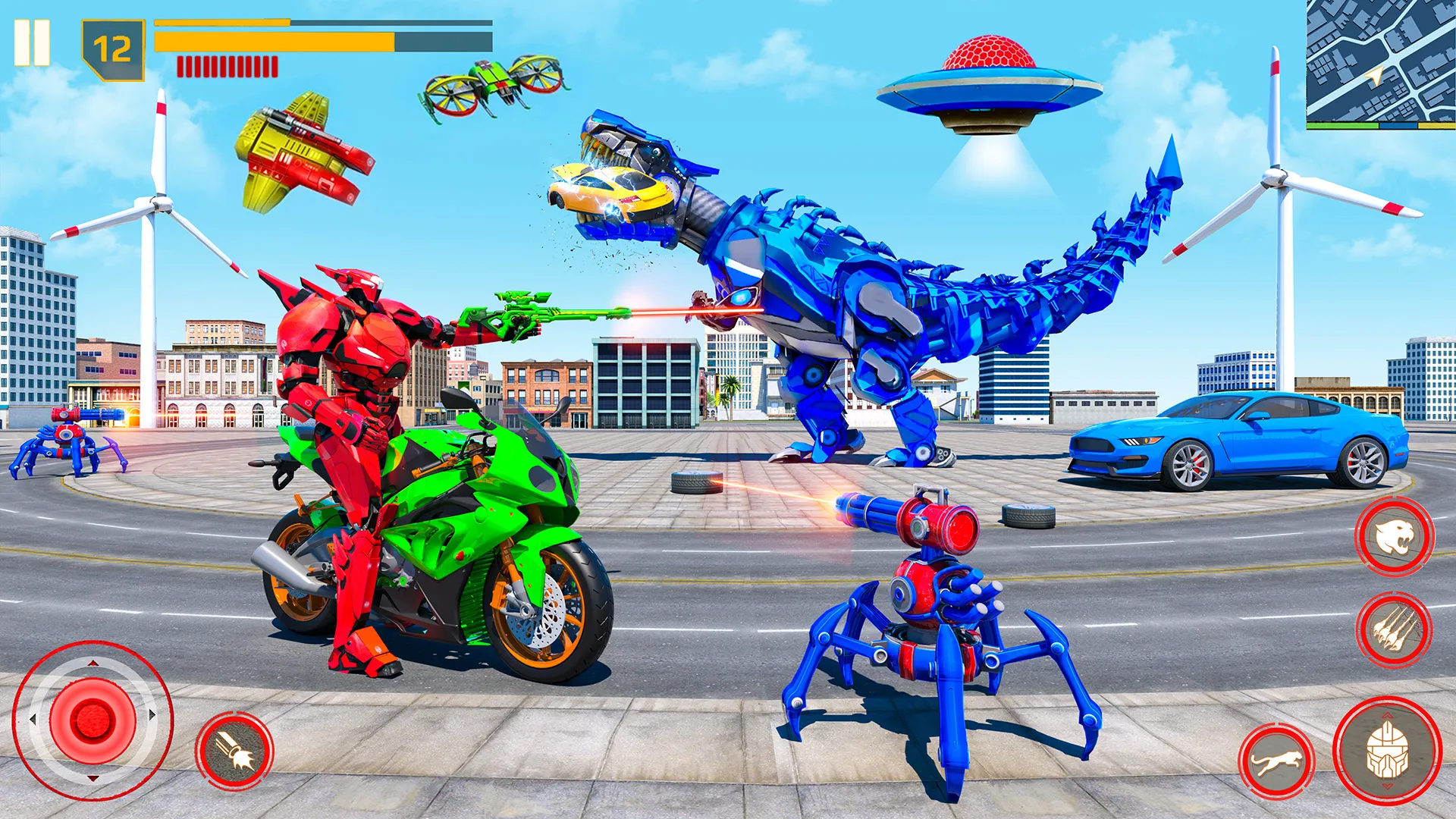 Flying Car Robot Fighting Game | Indus Appstore | Screenshot