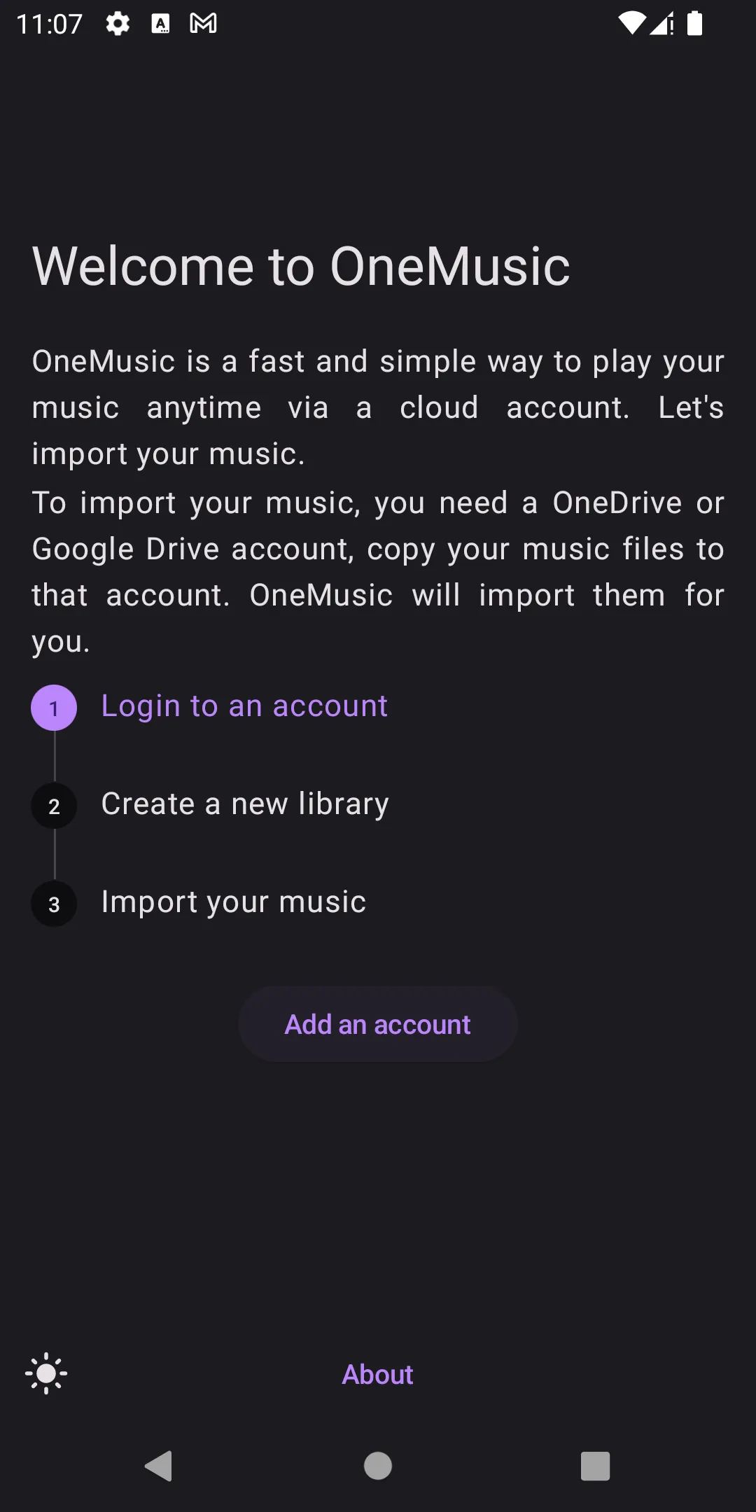 OneMusic - Cloud Music Player | Indus Appstore | Screenshot