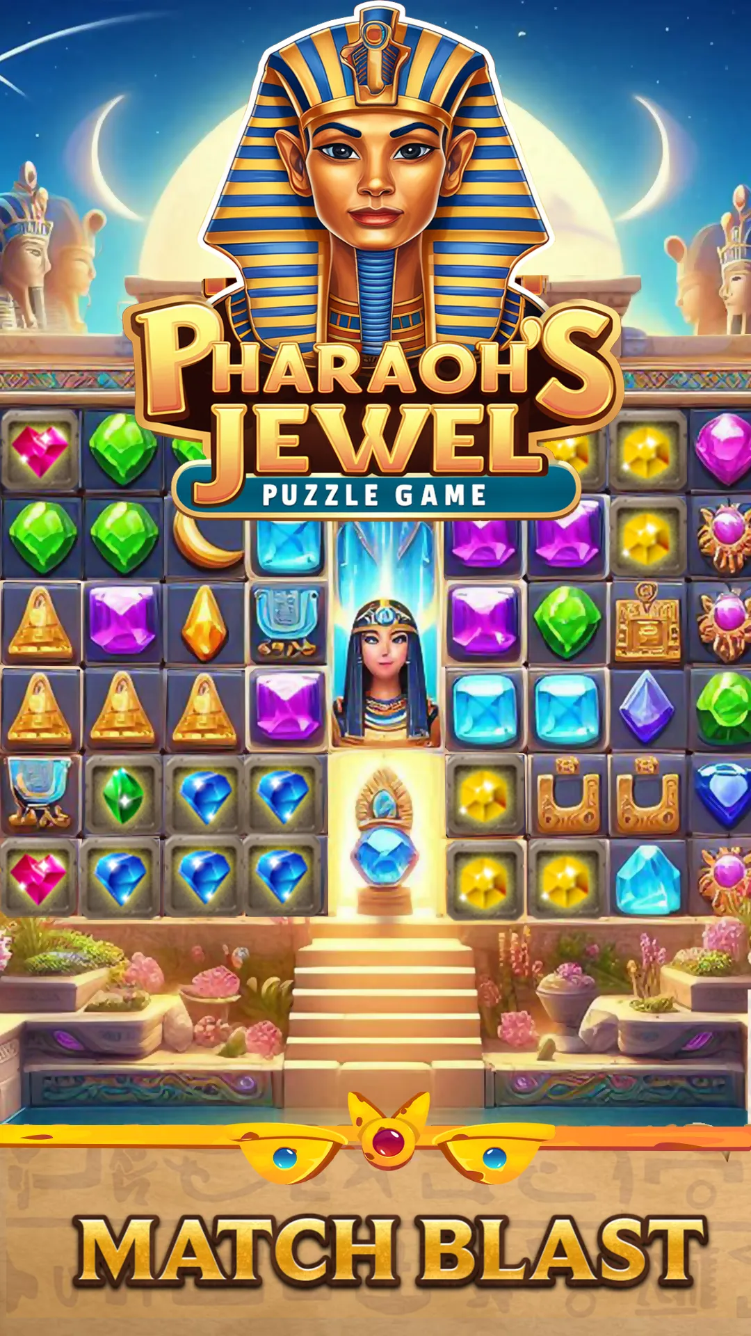 Pharaoh's Jewel Puzzle Game | Indus Appstore | Screenshot