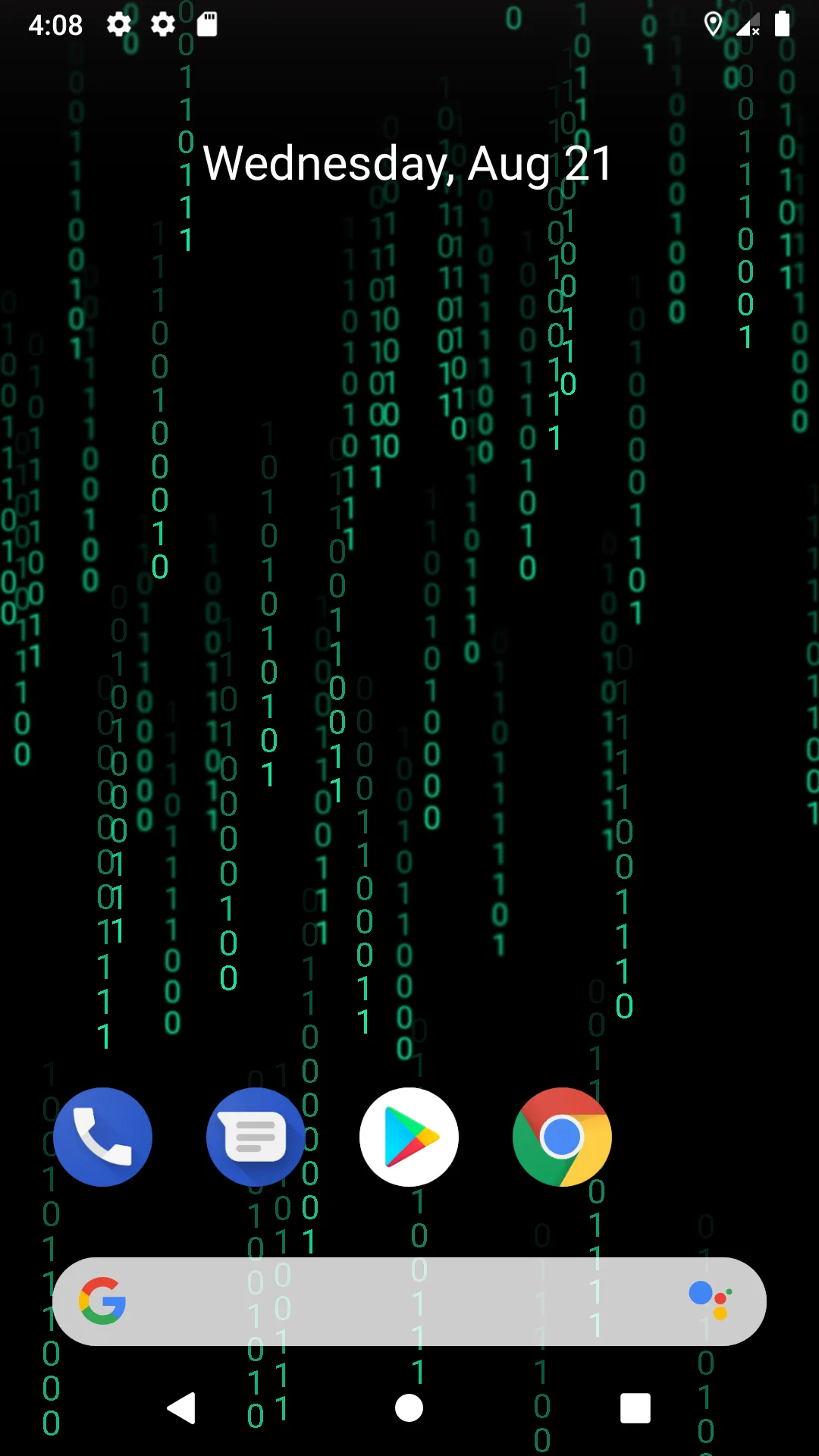 Hacker Live Wallpaper Matrix | Indus Appstore | Screenshot