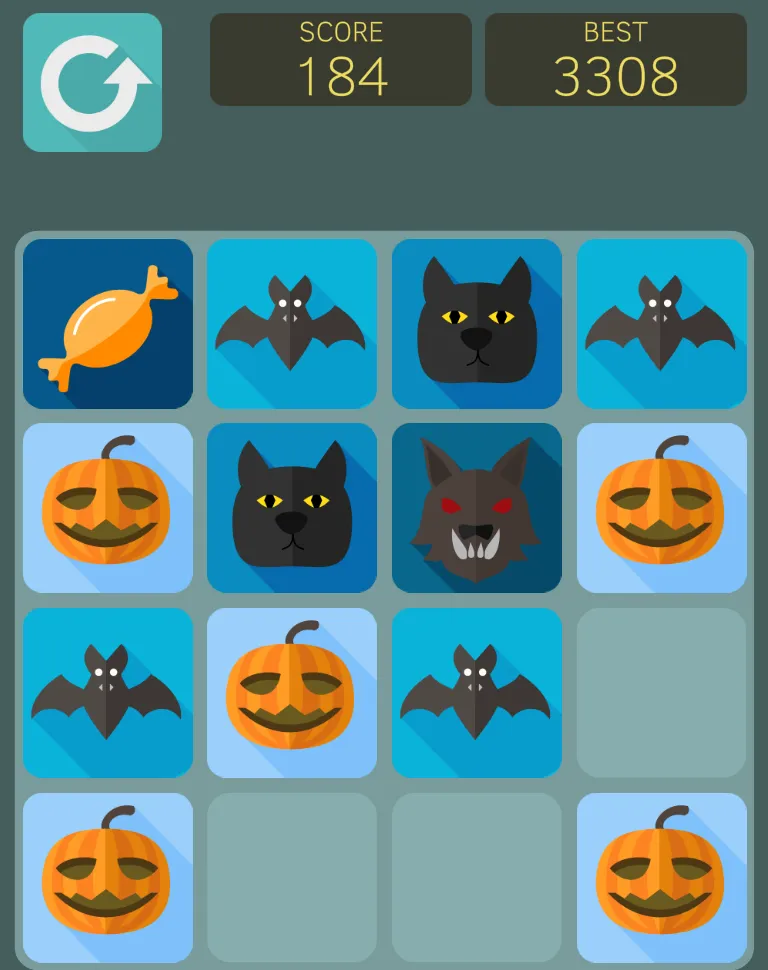 2048 Halloween Monster Treats | Indus Appstore | Screenshot