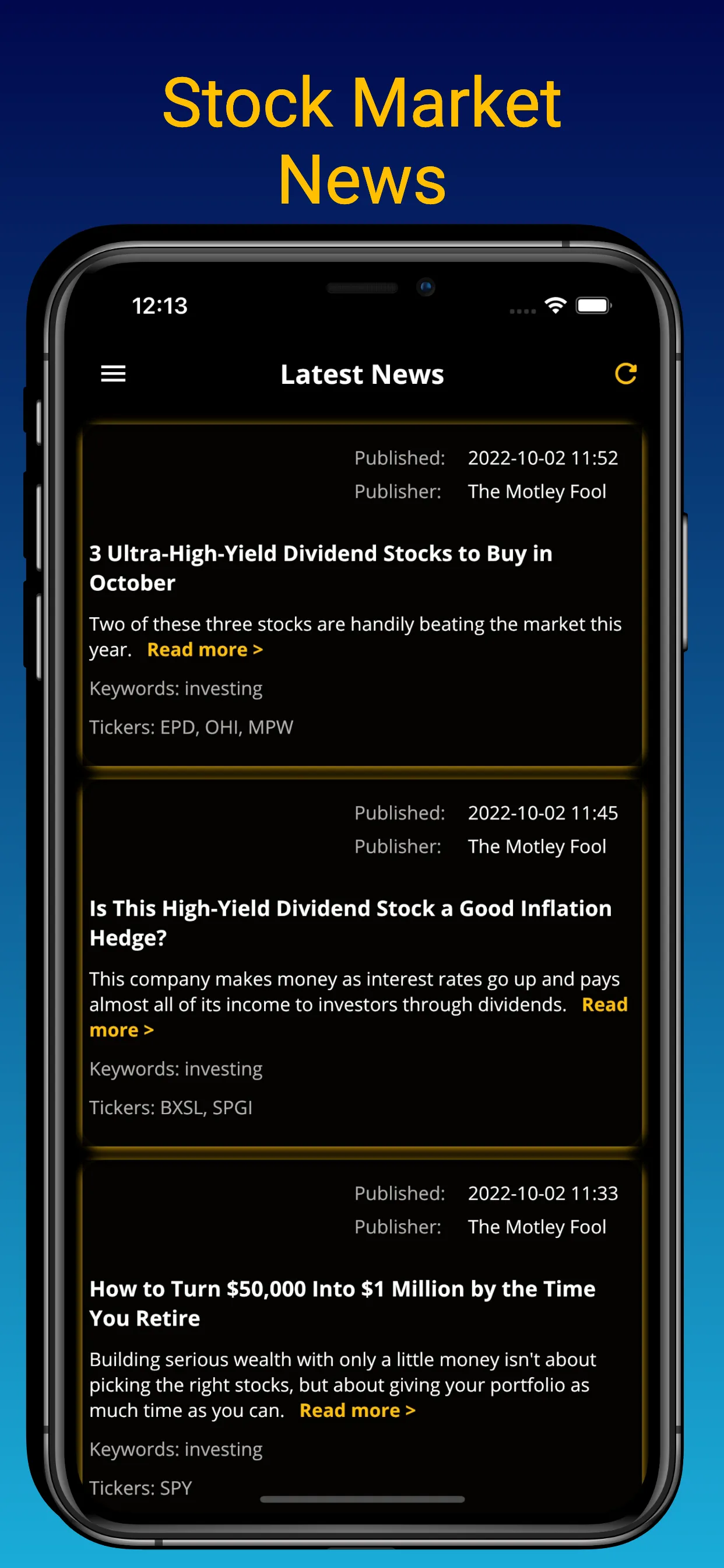 Wall Street Stock Predictions | Indus Appstore | Screenshot