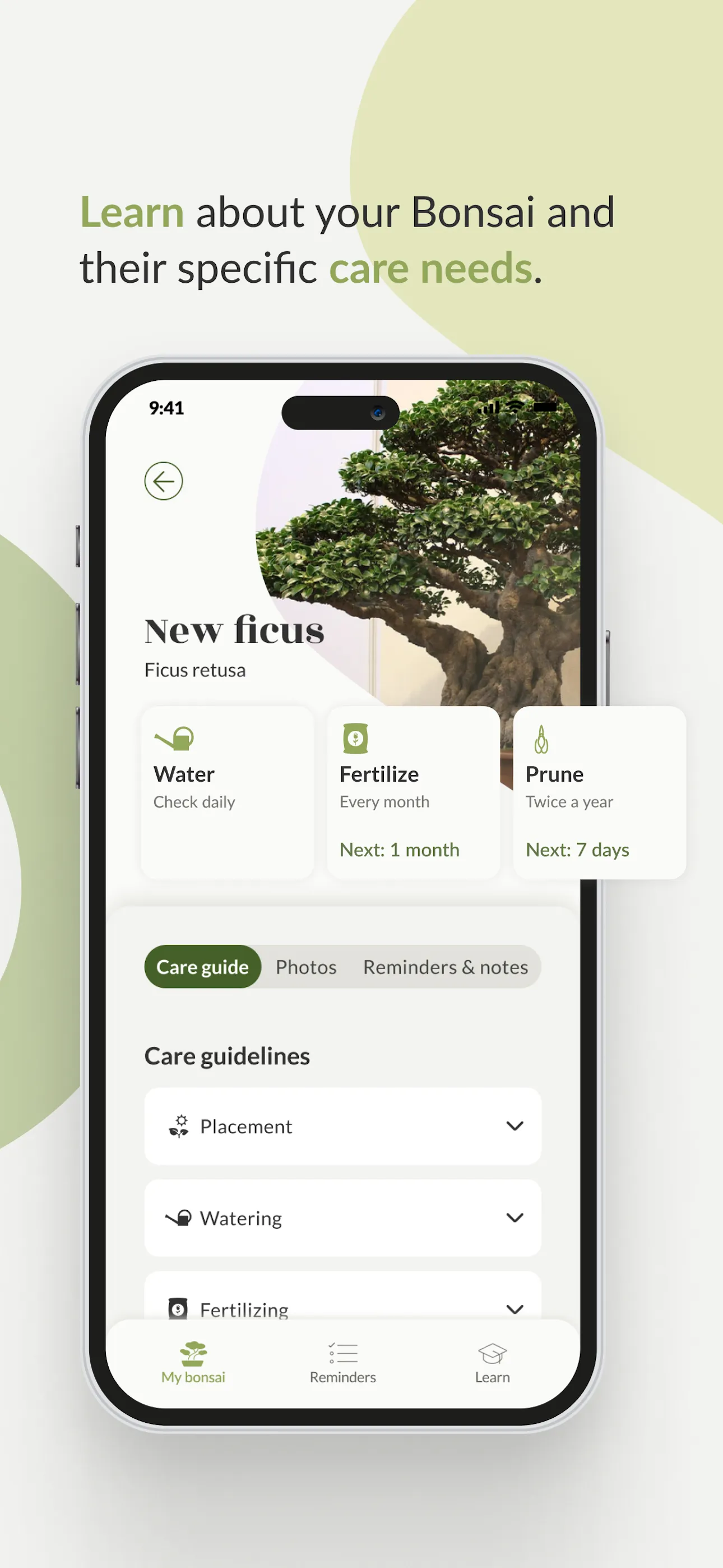 Bonsai Care App | Indus Appstore | Screenshot