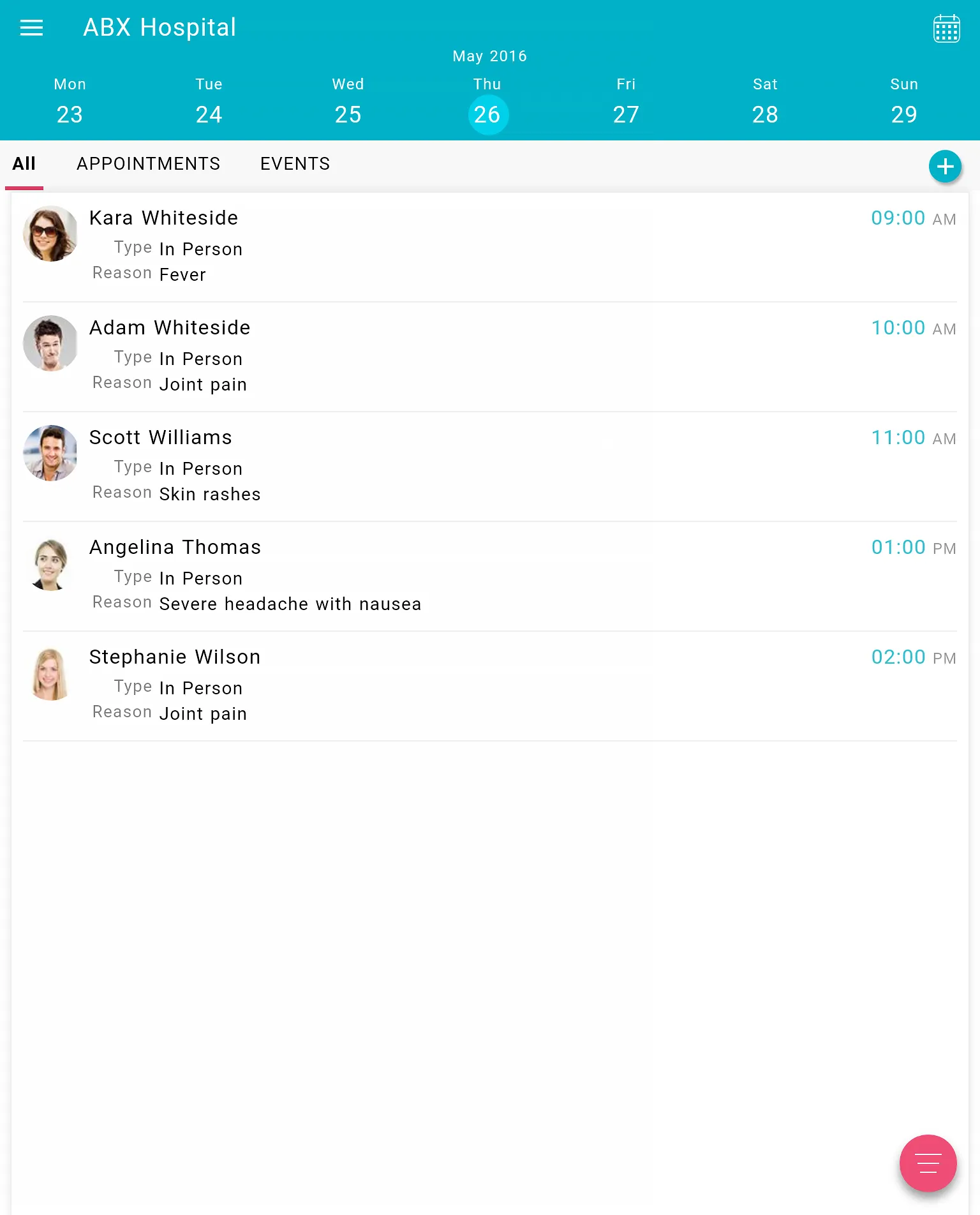 ChARM EHR Scheduler | Indus Appstore | Screenshot