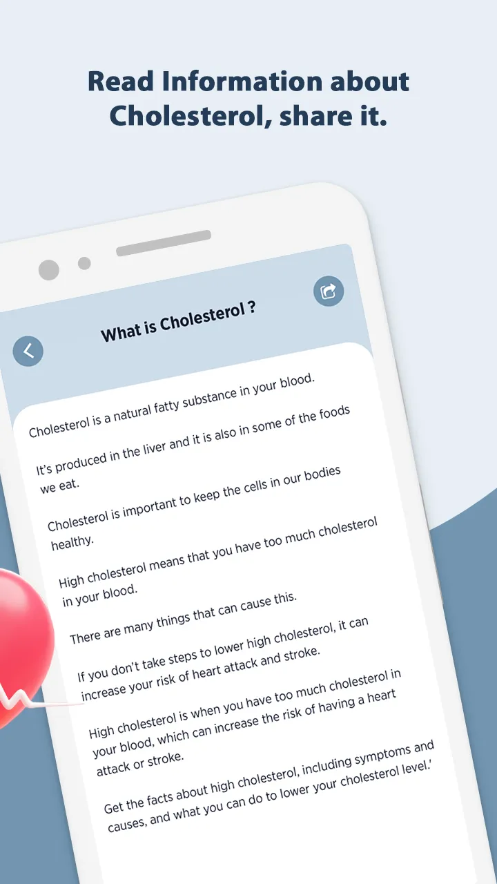 LDL: Cholesterol Tracker | Indus Appstore | Screenshot