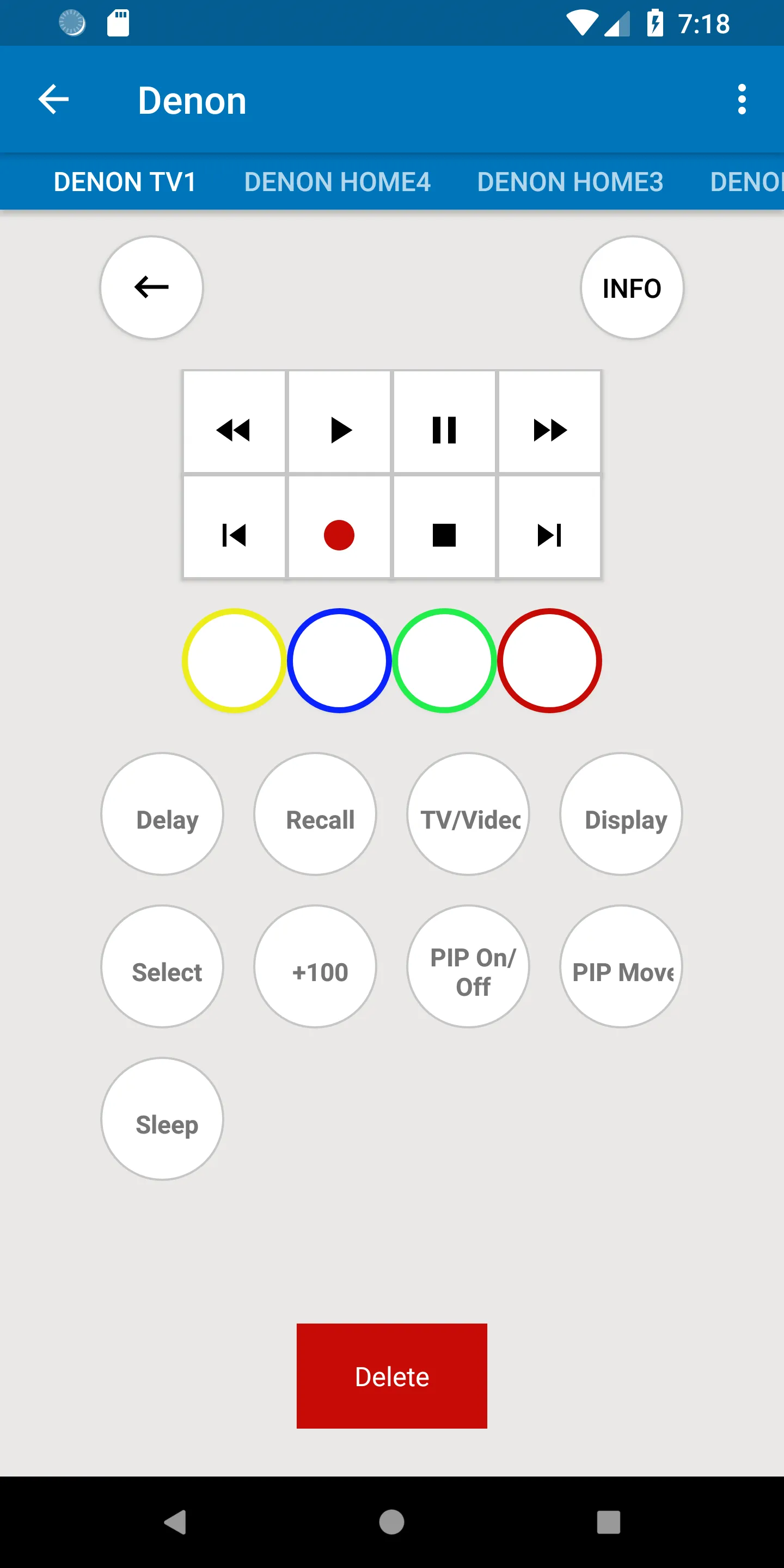 Denon Universal Remote Control | Indus Appstore | Screenshot