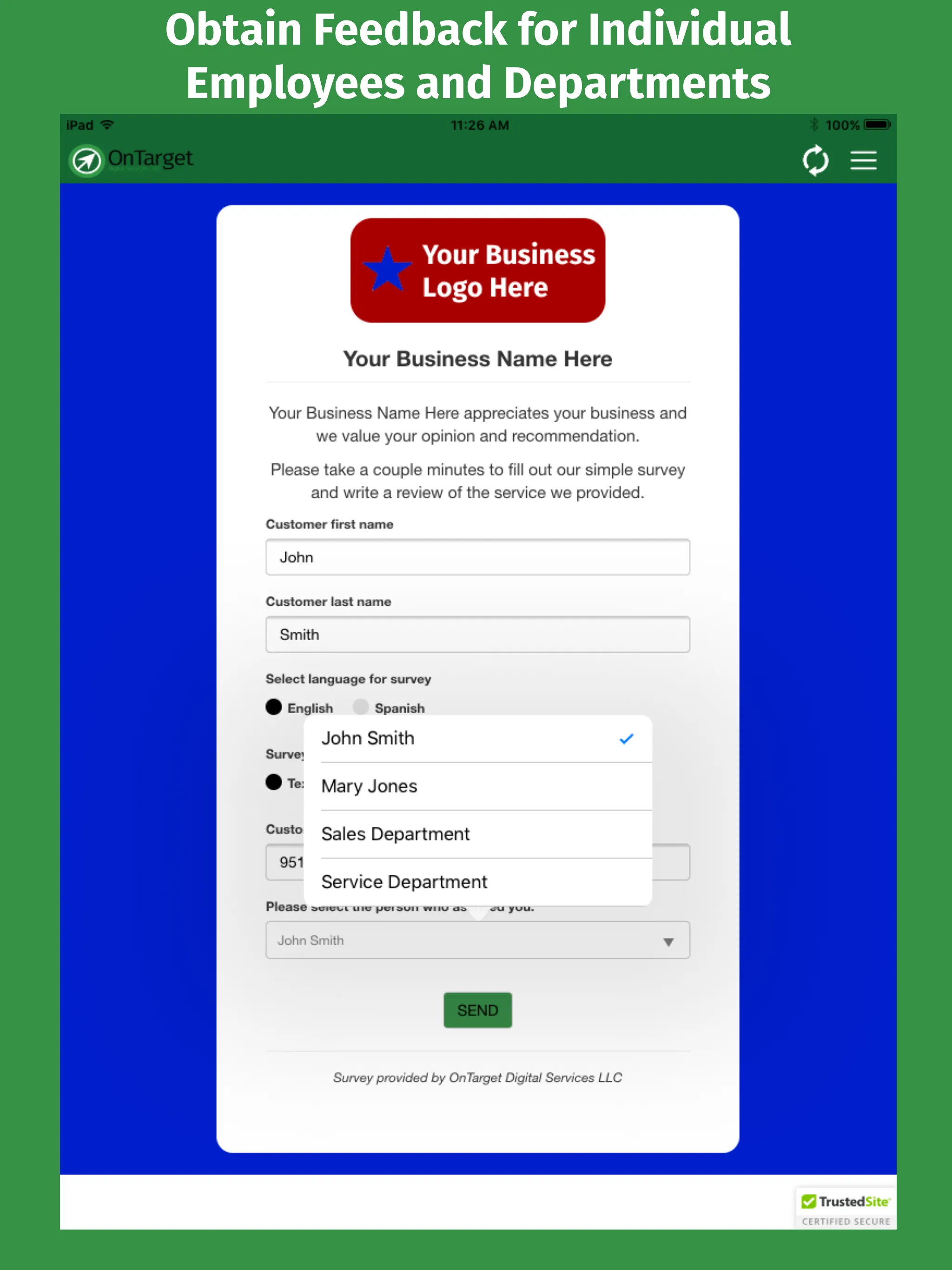 OnTarget-Send A Survey | Indus Appstore | Screenshot