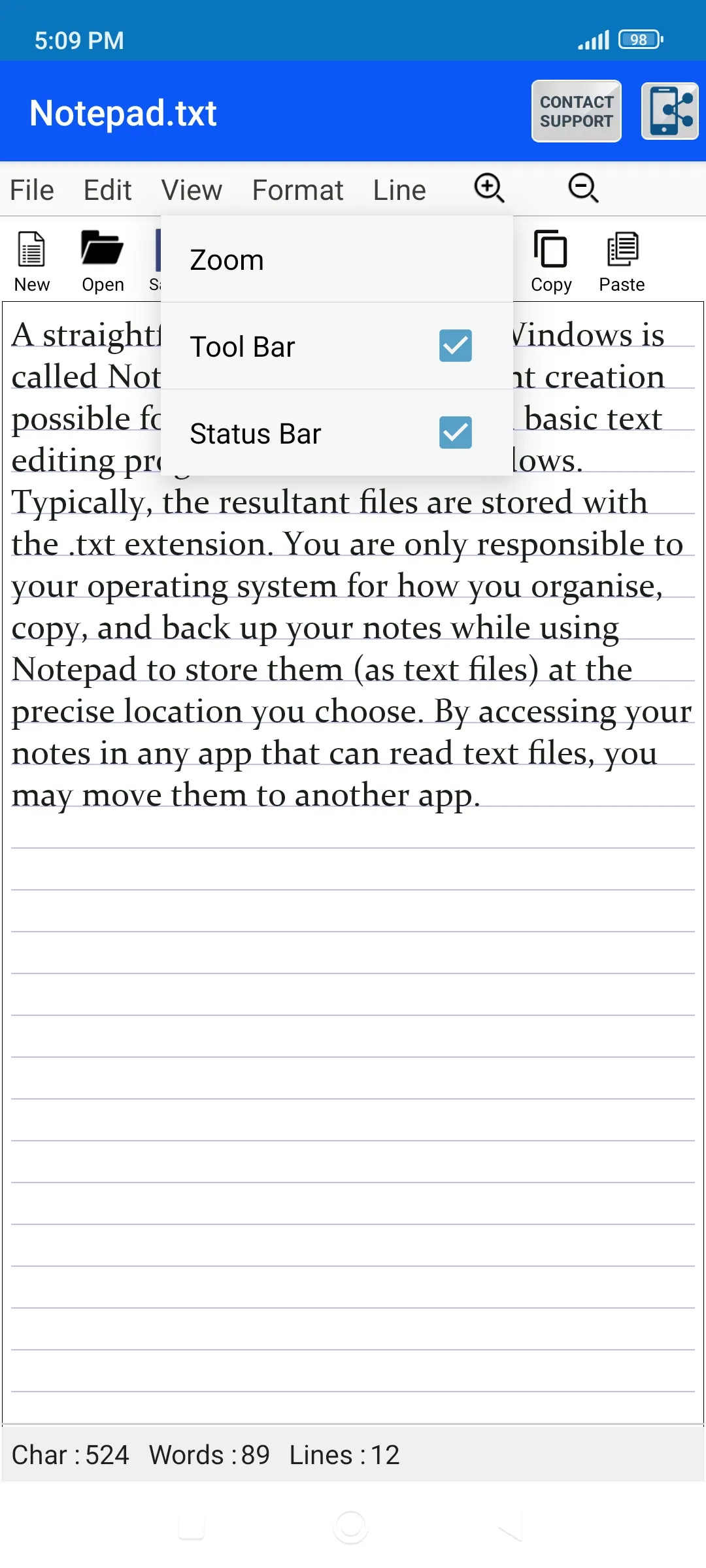 Edit Text Files TXT File Maker | Indus Appstore | Screenshot