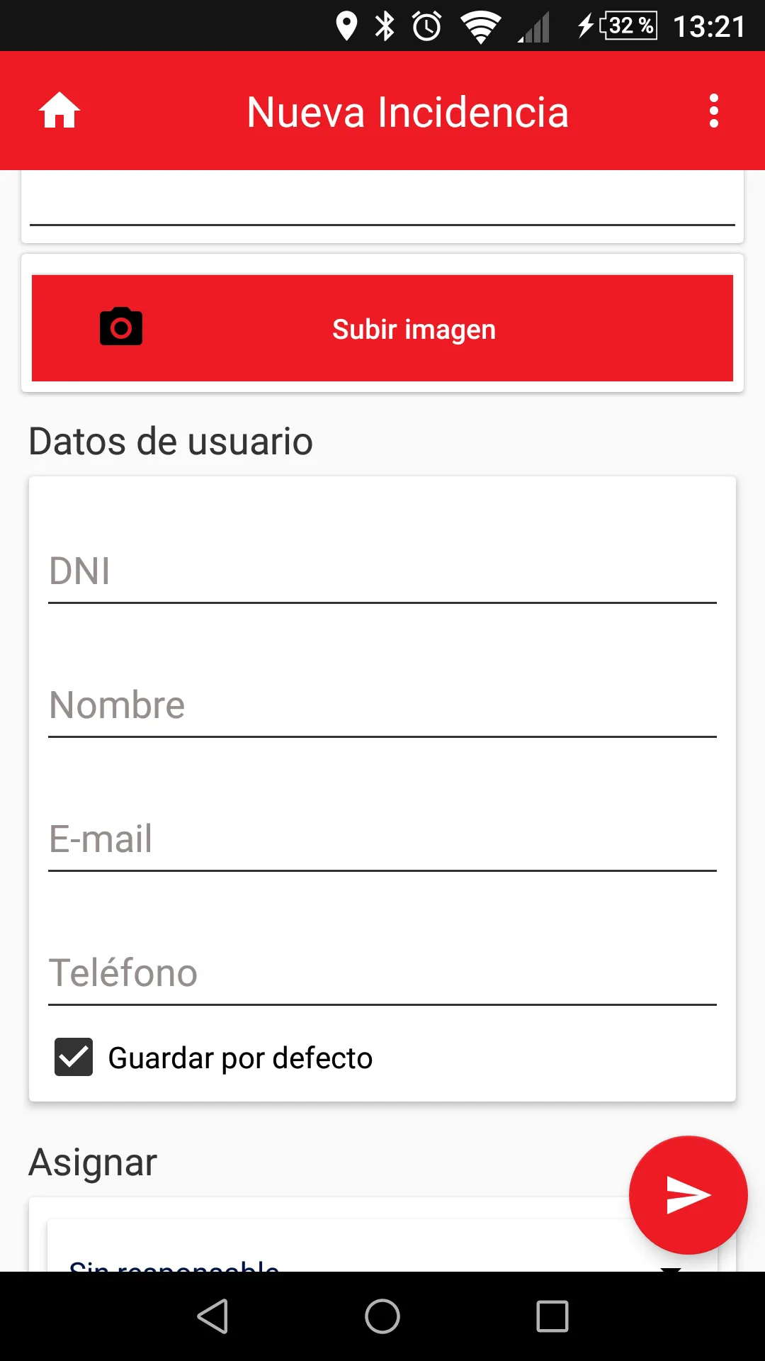 LiVe Gestión de incidencias | Indus Appstore | Screenshot