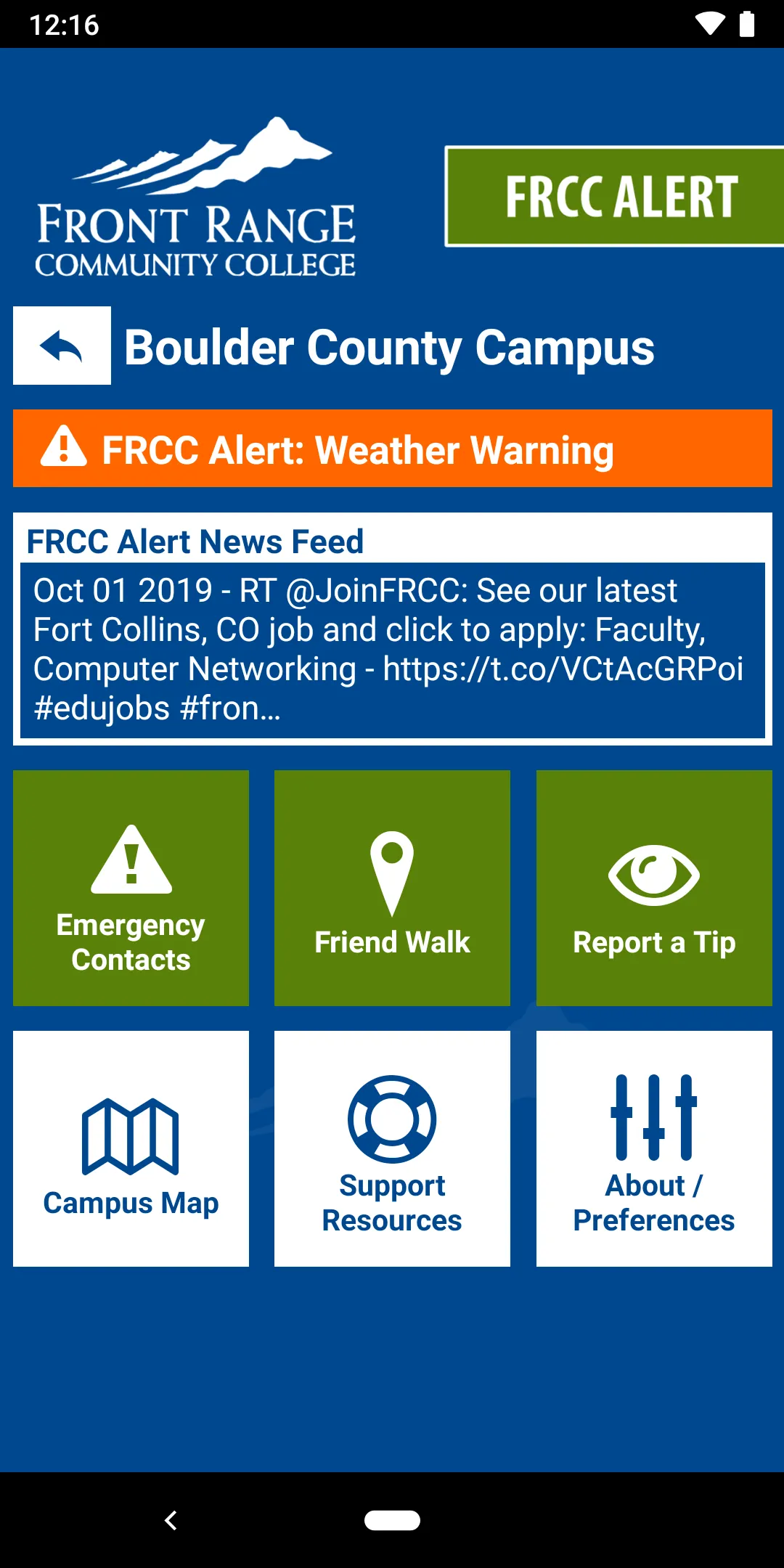 FRCC Alert | Indus Appstore | Screenshot