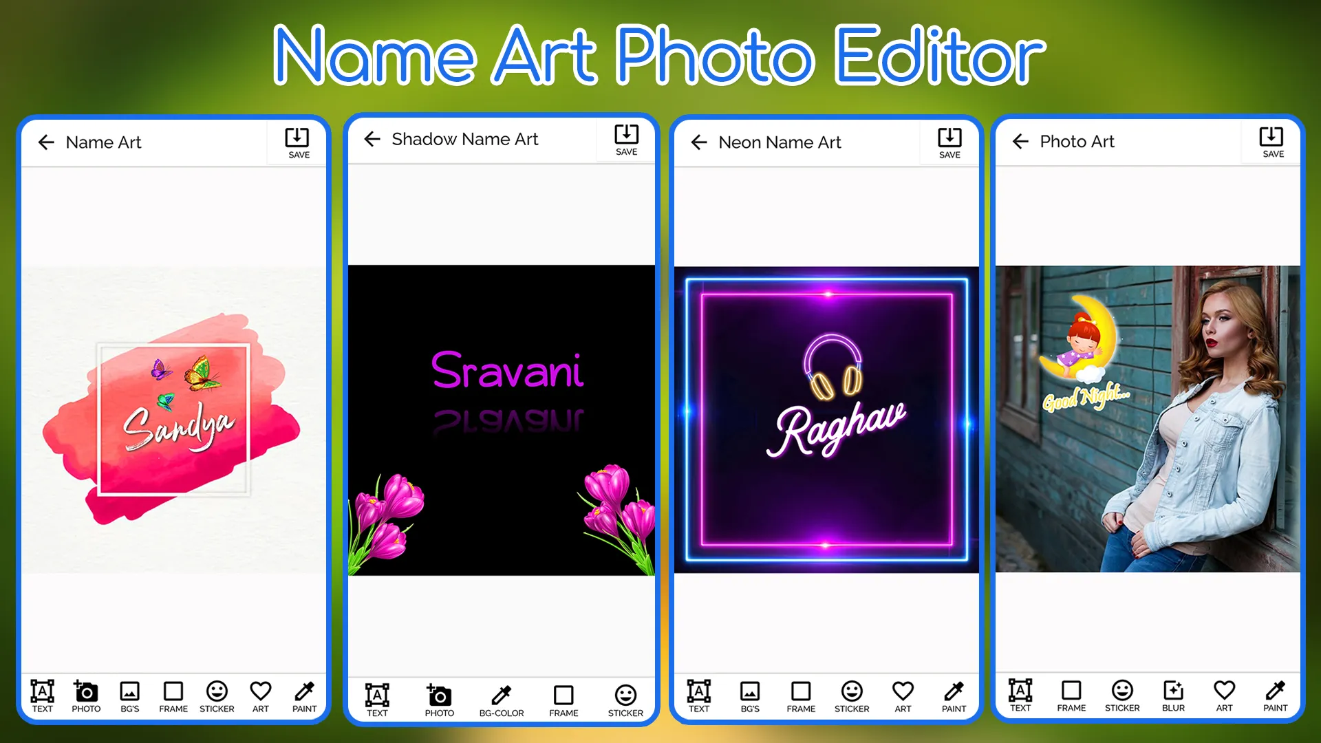 Name Art Photo Editing App | Indus Appstore | Screenshot