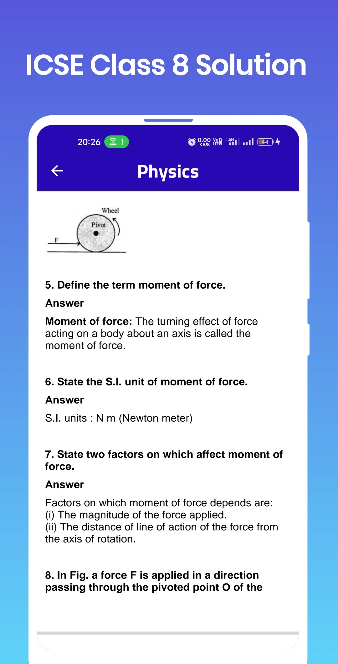 ICSE Selina Class 8 Solution | Indus Appstore | Screenshot