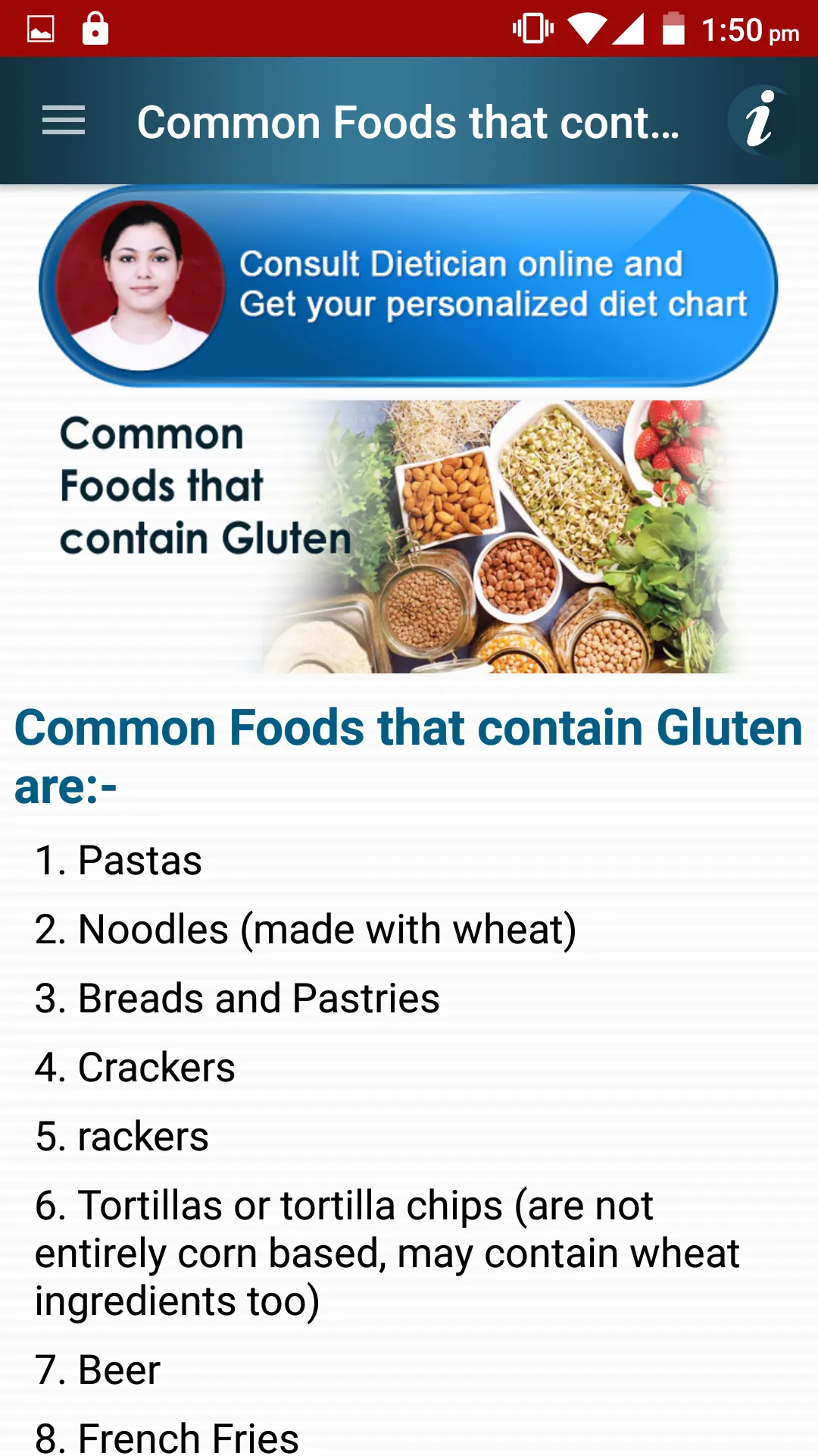 Celiac Disease Wheat & Gluten | Indus Appstore | Screenshot