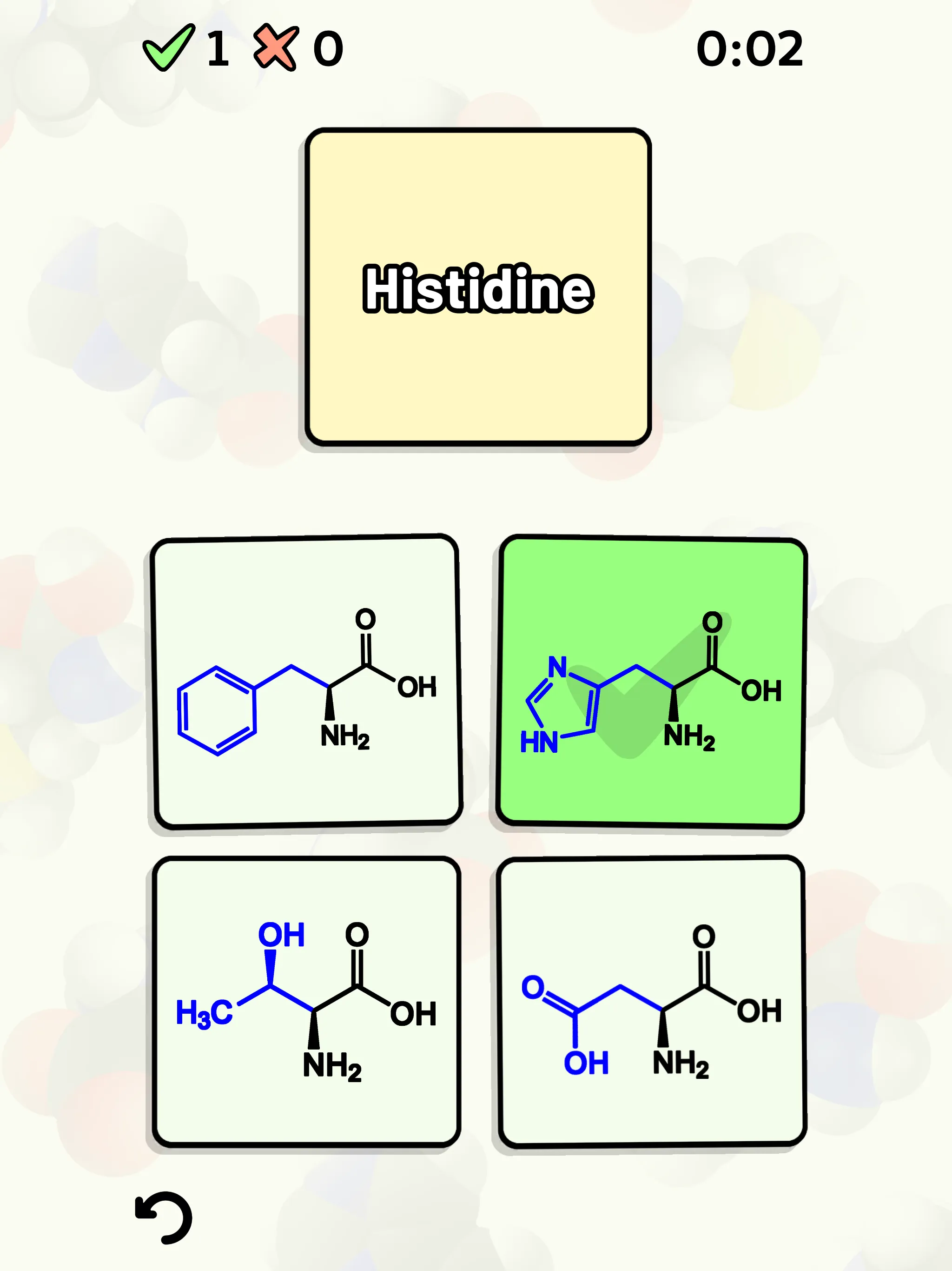 Amino Acid Quiz | Indus Appstore | Screenshot