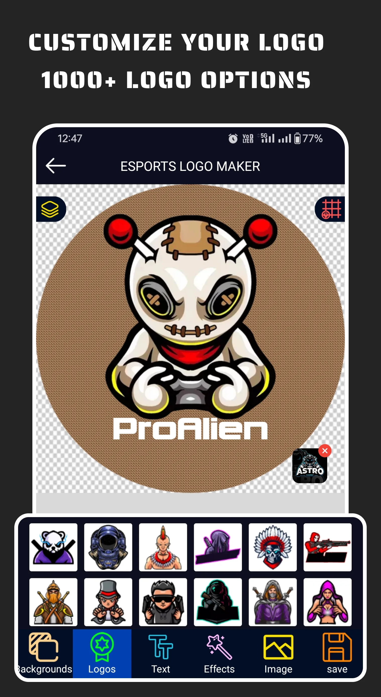 Esportify: Gaming Logo Maker | Indus Appstore | Screenshot