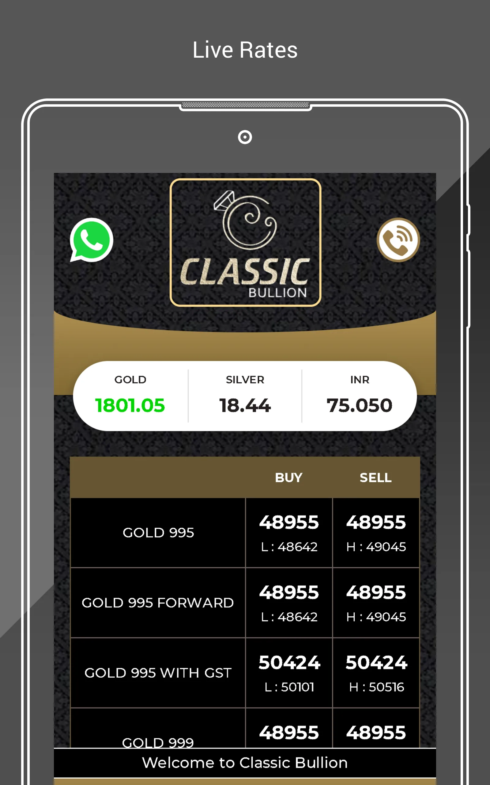 Classic Bullion | Indus Appstore | Screenshot