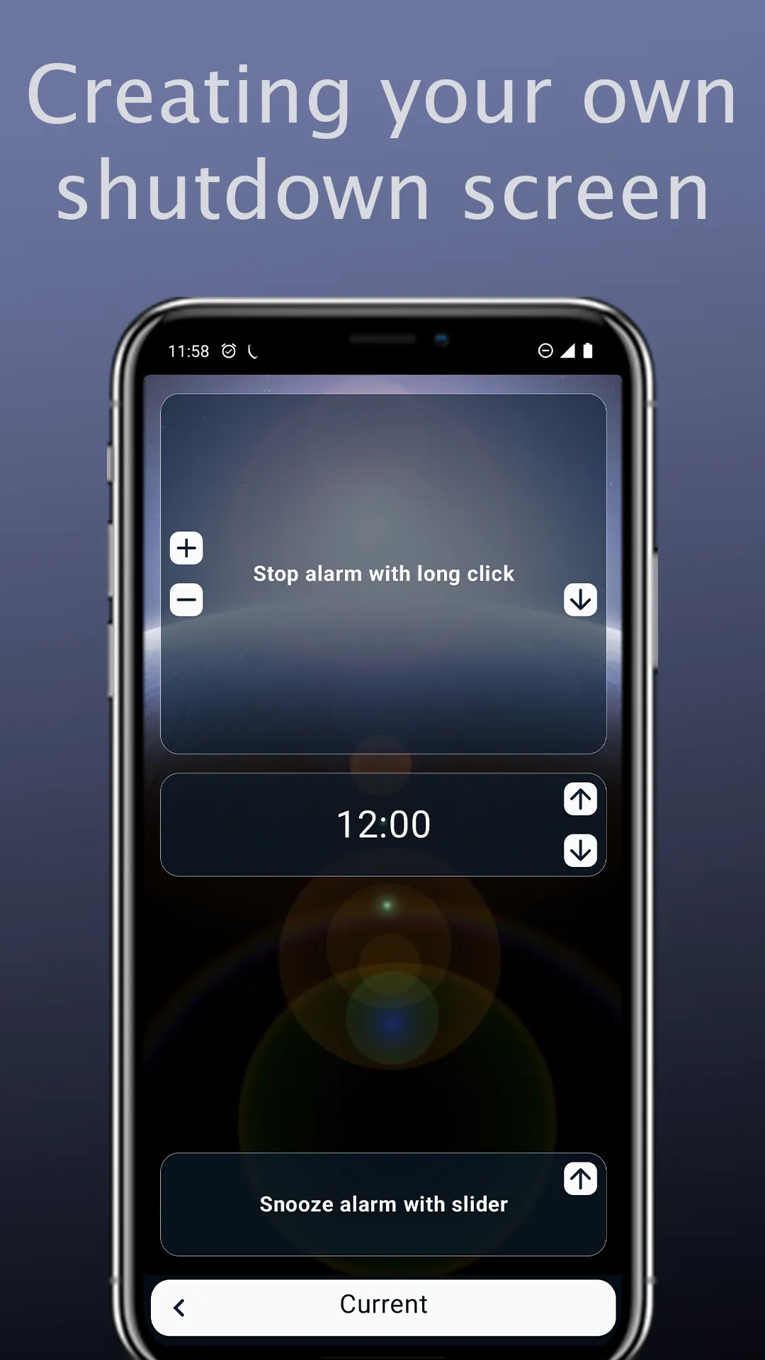 Alarm clock with big buttons | Indus Appstore | Screenshot