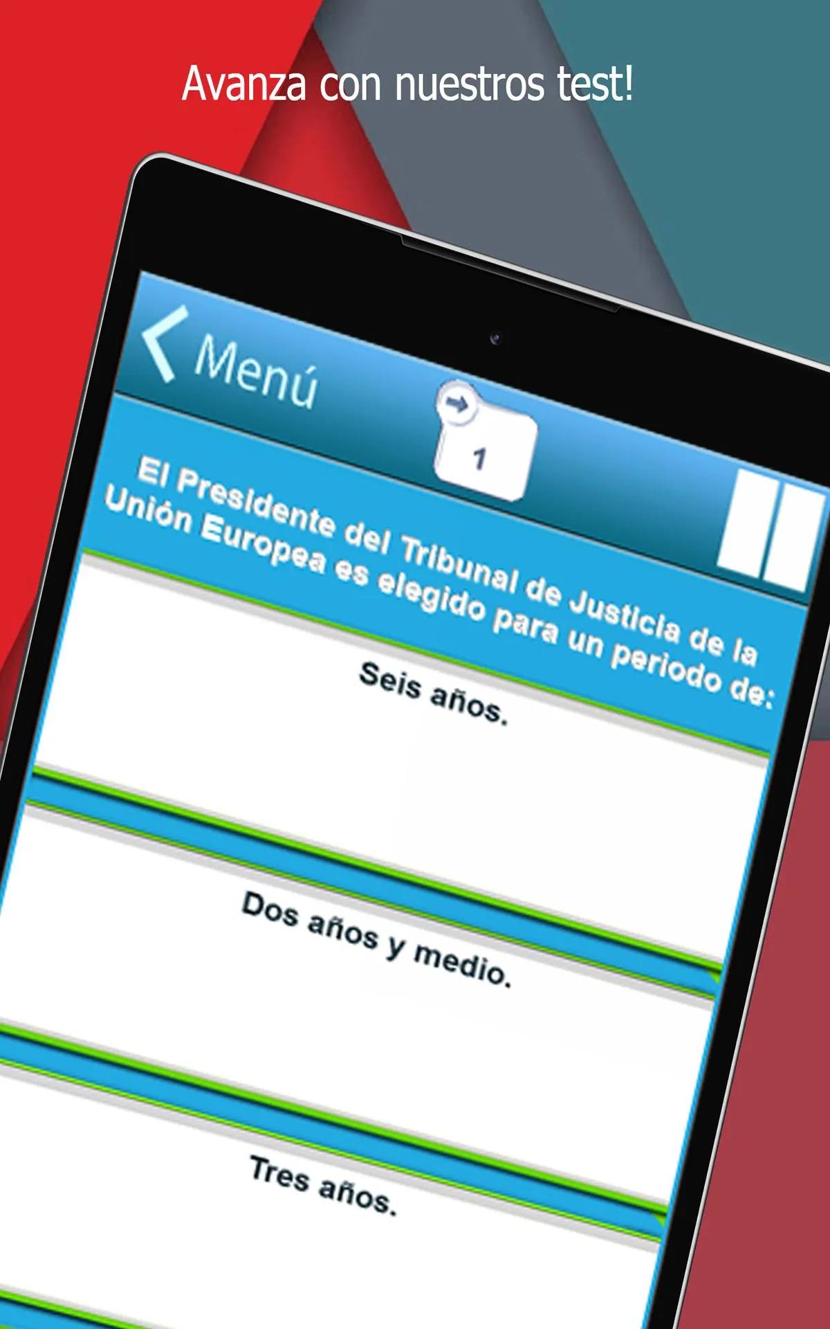 Test Auxilio Judicial | Indus Appstore | Screenshot