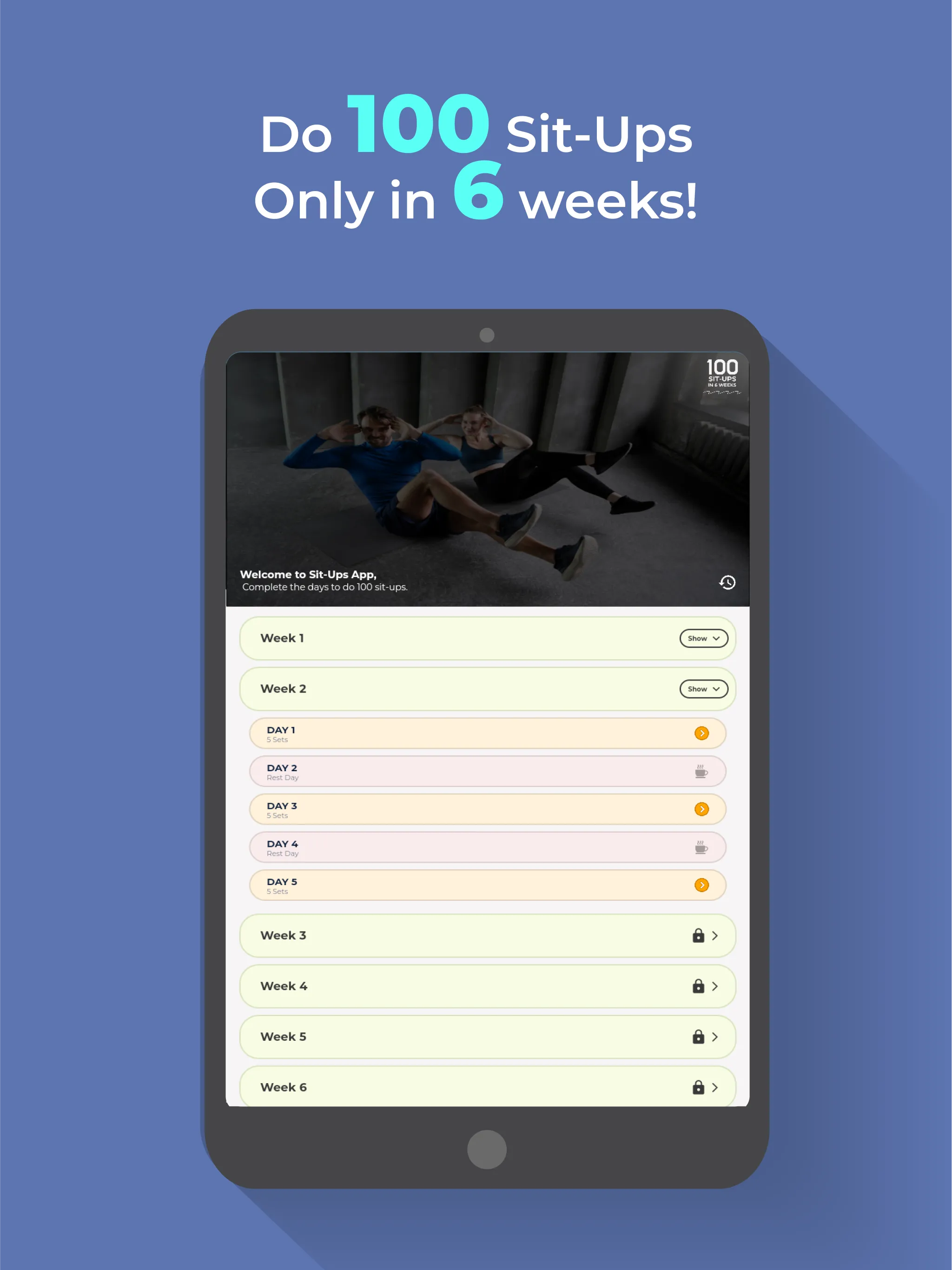 100 Sit Ups In 6 Weeks At Home | Indus Appstore | Screenshot