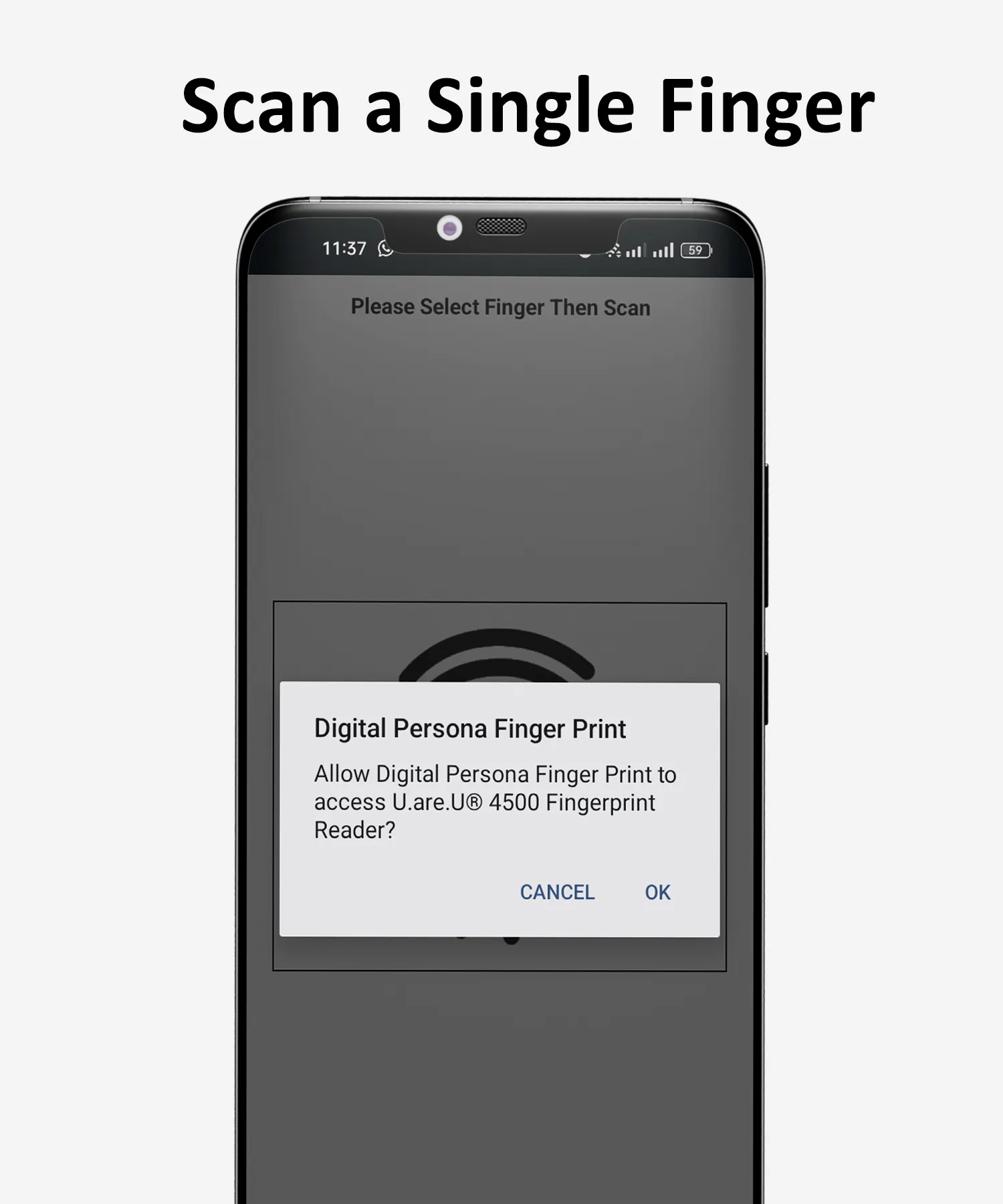 Biometric USB Fingerprint Scan | Indus Appstore | Screenshot