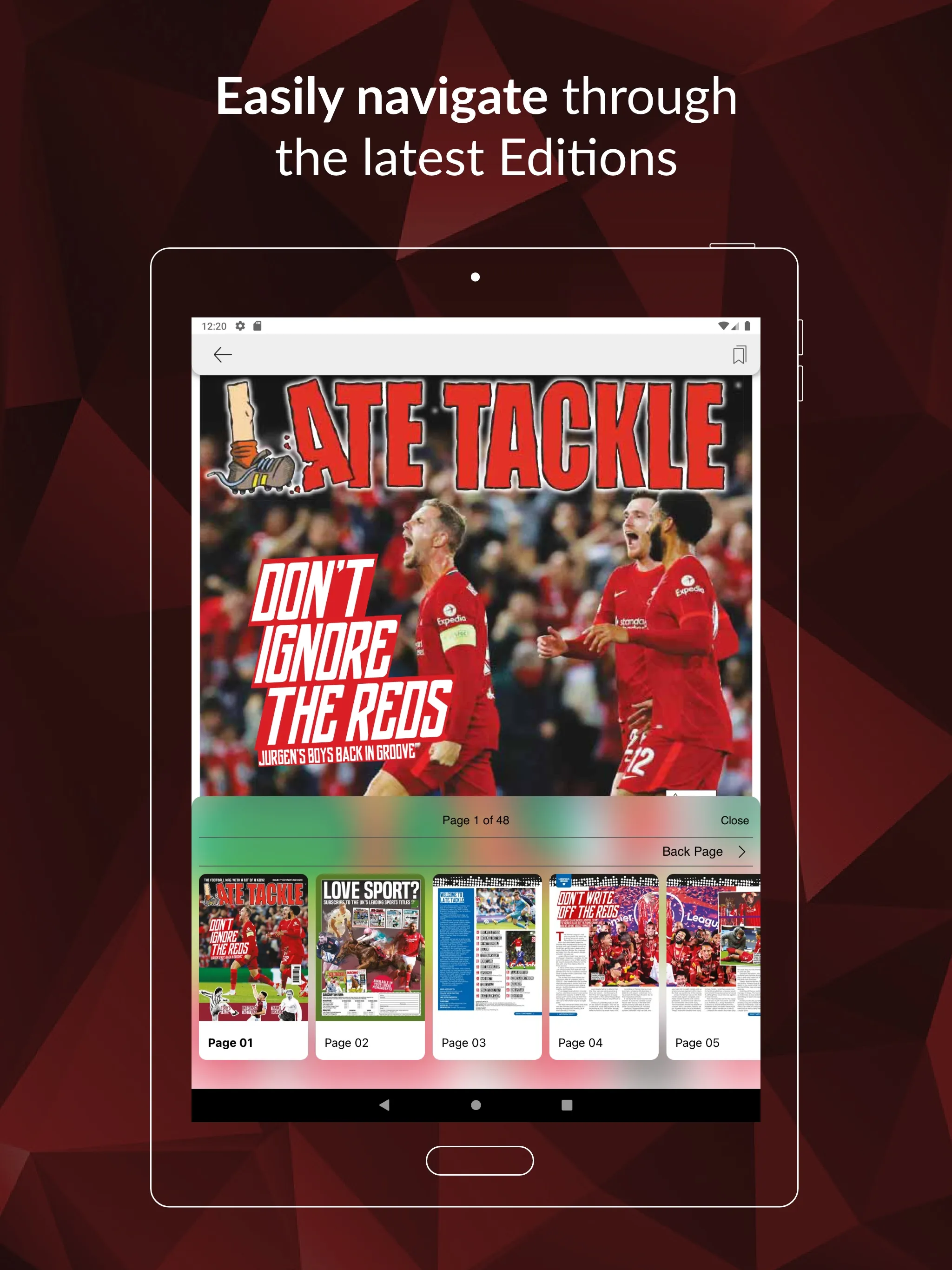 Late Tackle Magazine | Indus Appstore | Screenshot