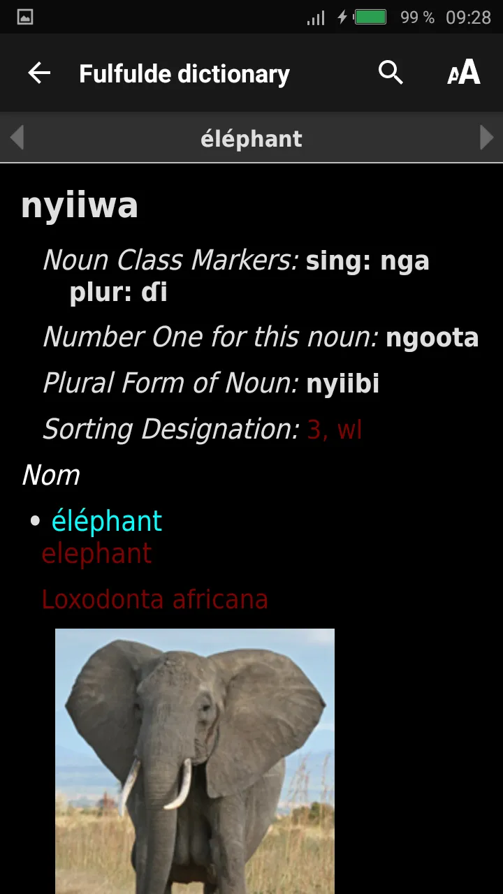 Dictionnaire Fulfulde | Indus Appstore | Screenshot