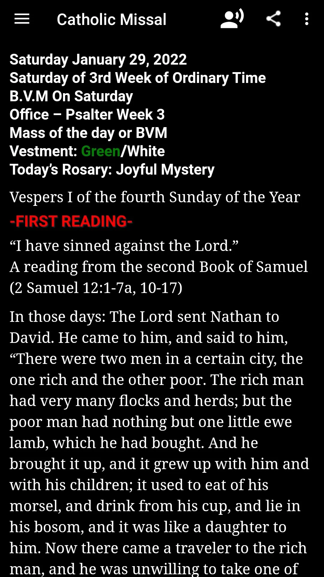 Catholic Missal Offline | Indus Appstore | Screenshot