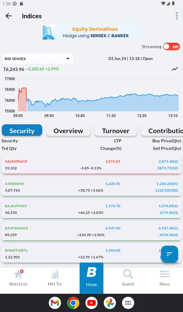 BSEIndia on Mobile | Indus Appstore | Screenshot