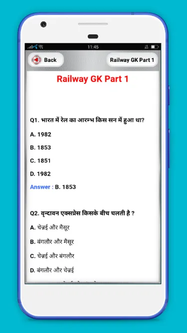 Railway gk in hindi | Indus Appstore | Screenshot