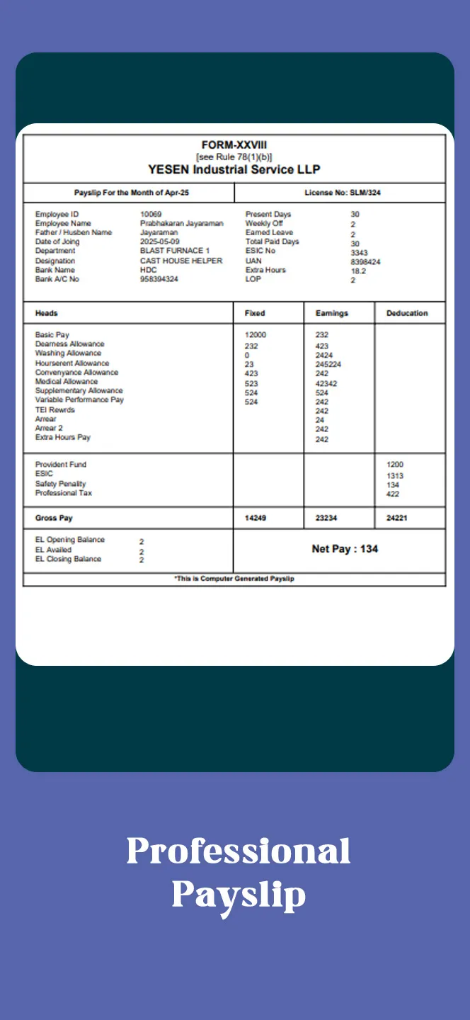 inRGB Payslip | Indus Appstore | Screenshot