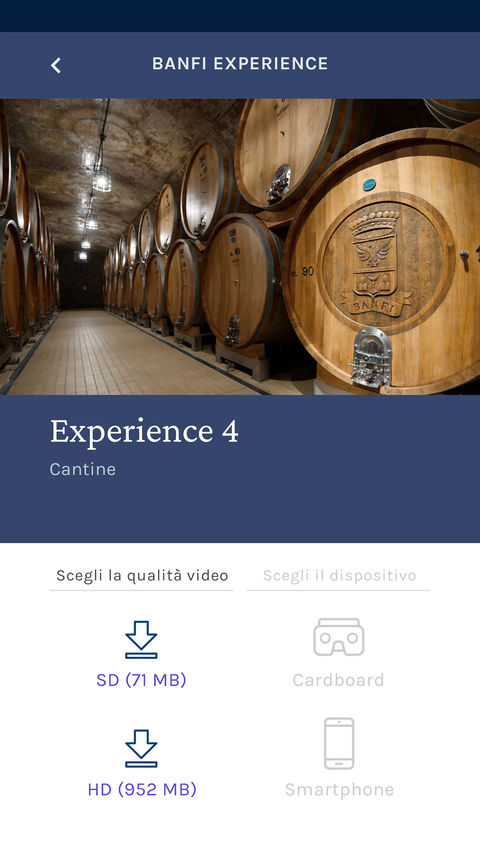 Banfi Experience | Indus Appstore | Screenshot