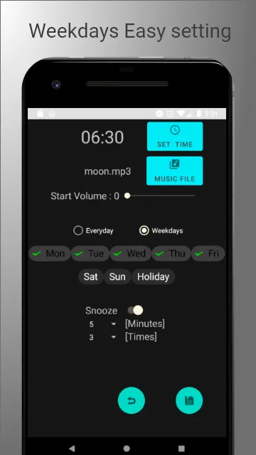 Simple Alarm Clock | Indus Appstore | Screenshot