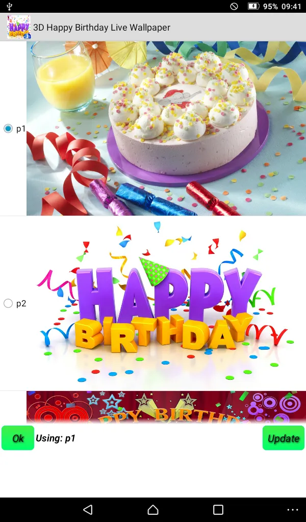 Happy Birthday Live Wallpaper | Indus Appstore | Screenshot